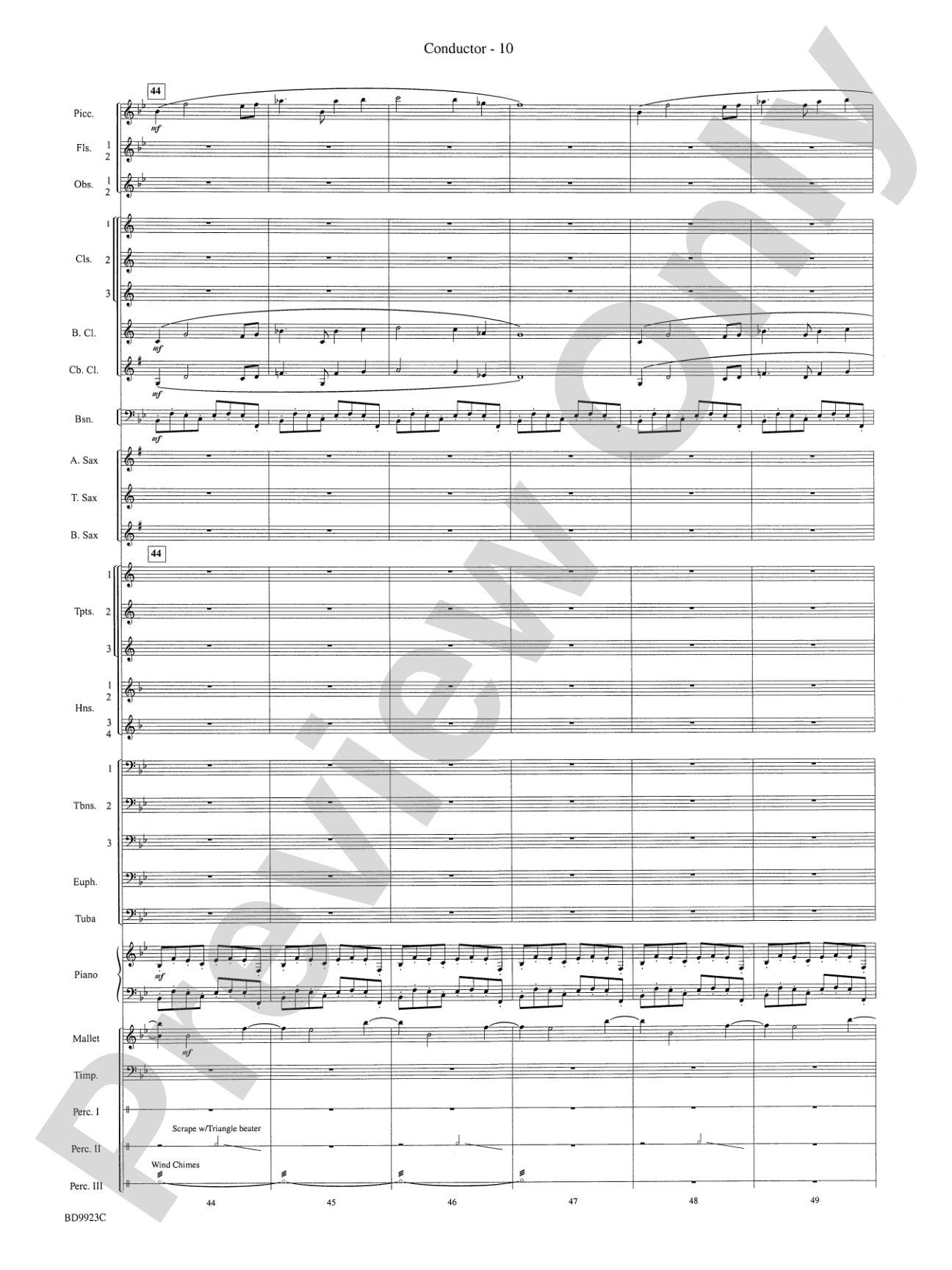 The Winds of Poseidon (from The Odyssey (Symphony No. 2)): Concert Band Conductor Score & Parts