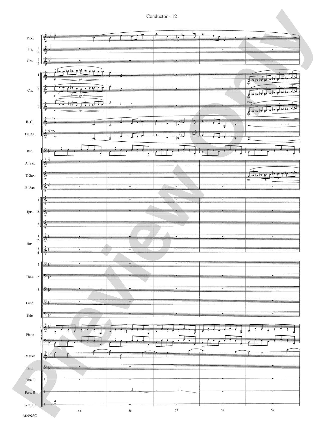 The Winds of Poseidon (from The Odyssey (Symphony No. 2)): Concert Band Conductor Score & Parts