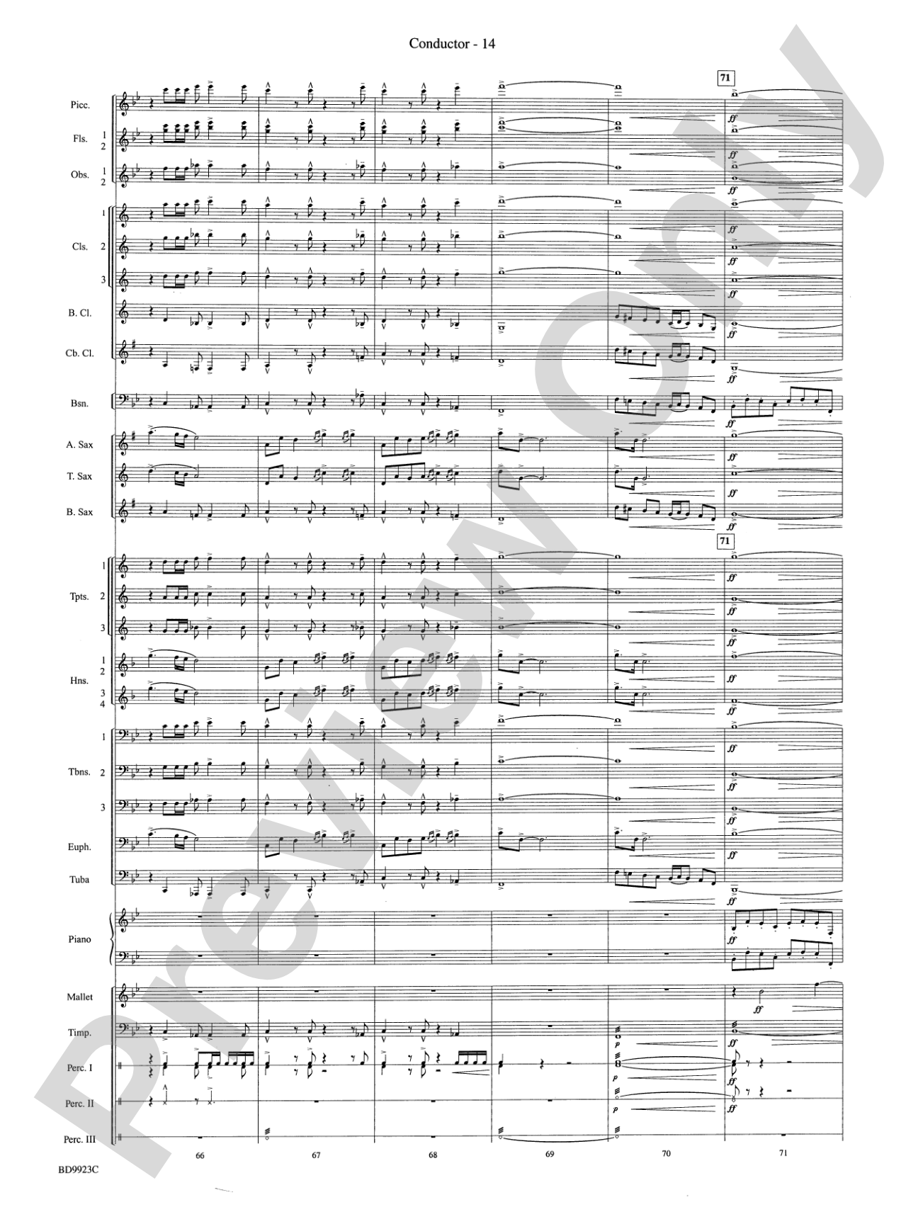 The Winds of Poseidon (from The Odyssey (Symphony No. 2)): Concert Band Conductor Score & Parts
