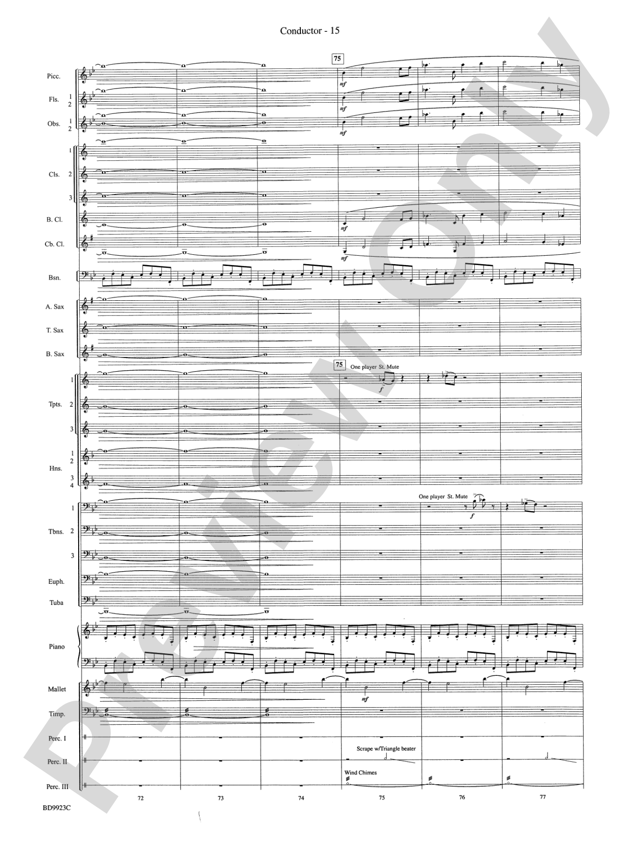 The Winds of Poseidon (from The Odyssey (Symphony No. 2)): Concert Band Conductor Score & Parts
