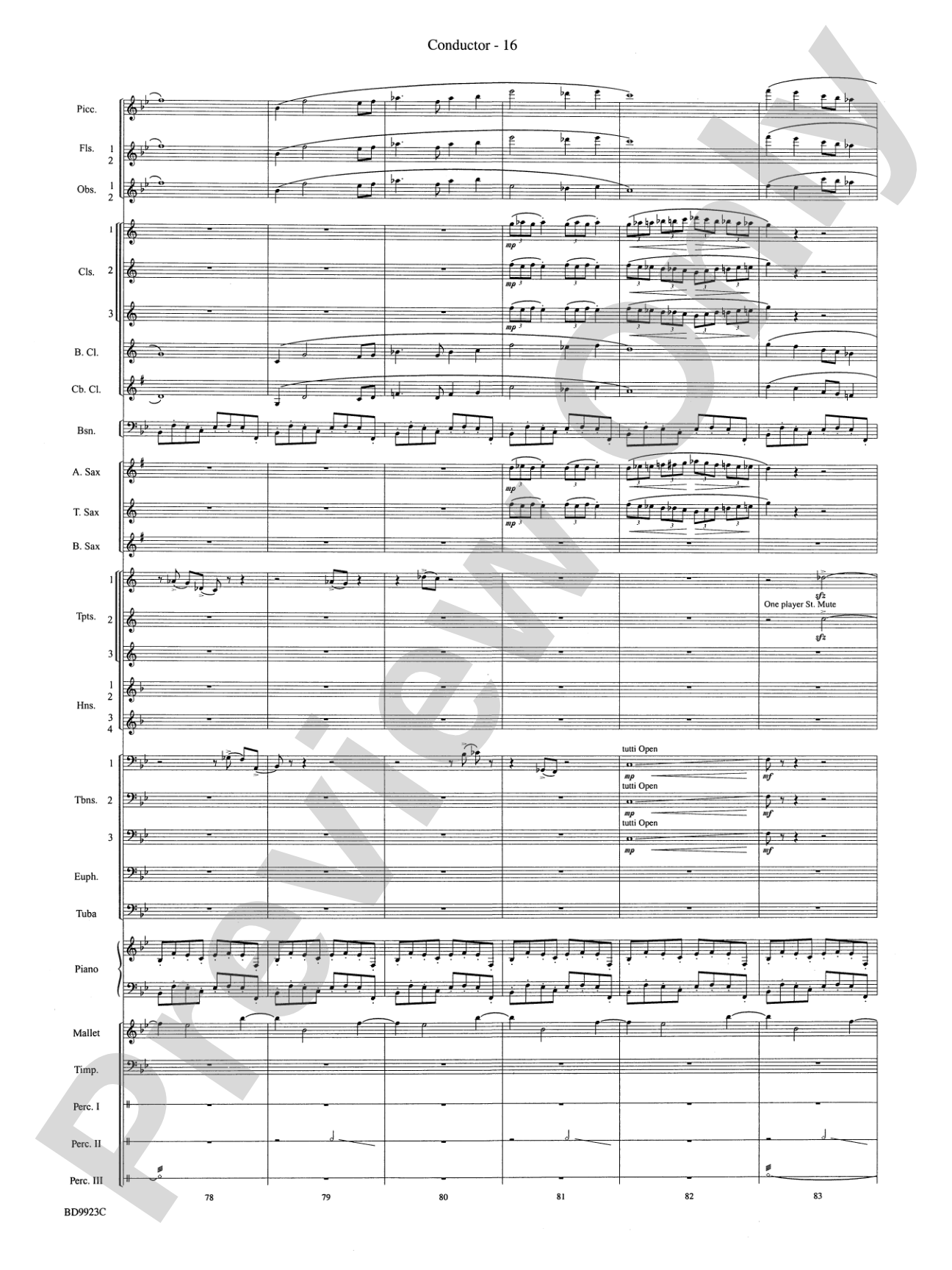 The Winds of Poseidon (from The Odyssey (Symphony No. 2)): Concert Band Conductor Score & Parts