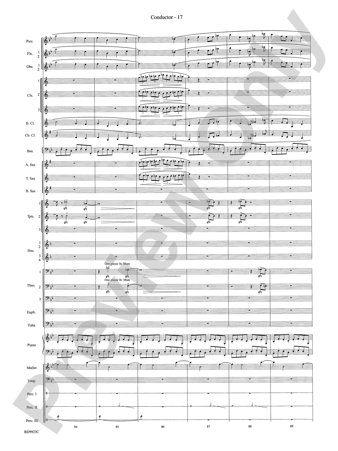 The Winds of Poseidon (from The Odyssey (Symphony No. 2)): Concert Band Conductor Score & Parts