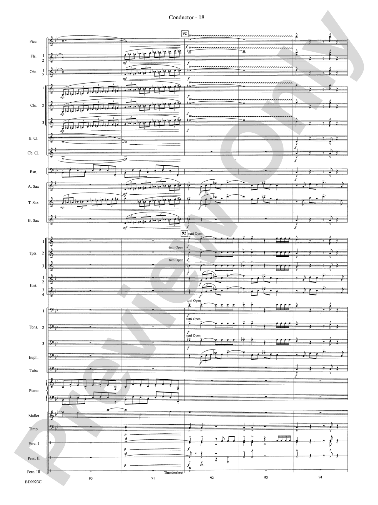 The Winds of Poseidon (from The Odyssey (Symphony No. 2)): Concert Band Conductor Score & Parts