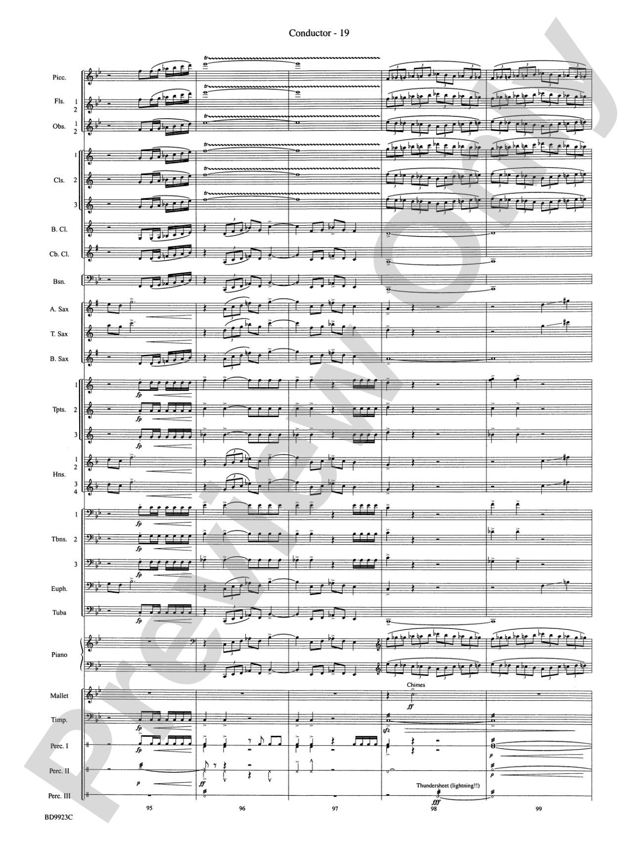 The Winds of Poseidon (from The Odyssey (Symphony No. 2)): Concert Band Conductor Score & Parts