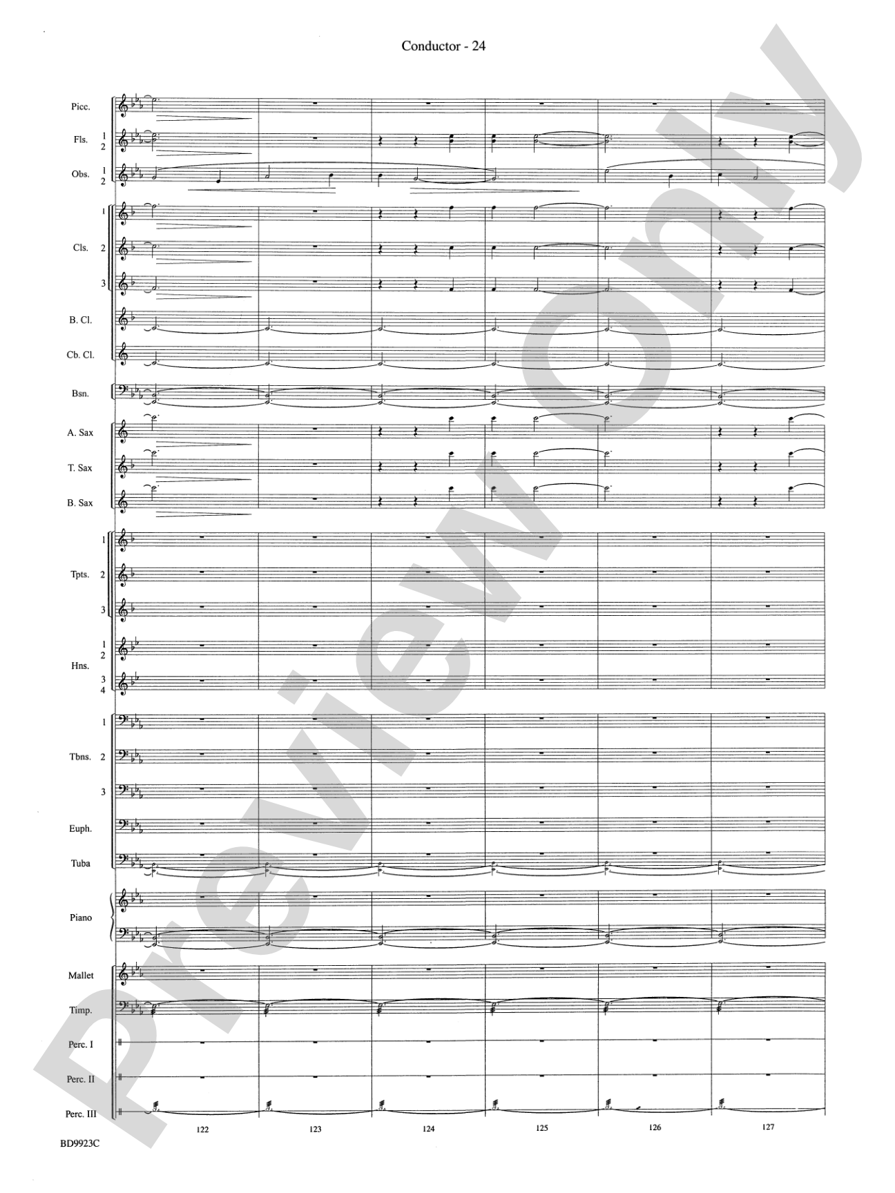 The Winds of Poseidon (from The Odyssey (Symphony No. 2)): Concert Band Conductor Score & Parts