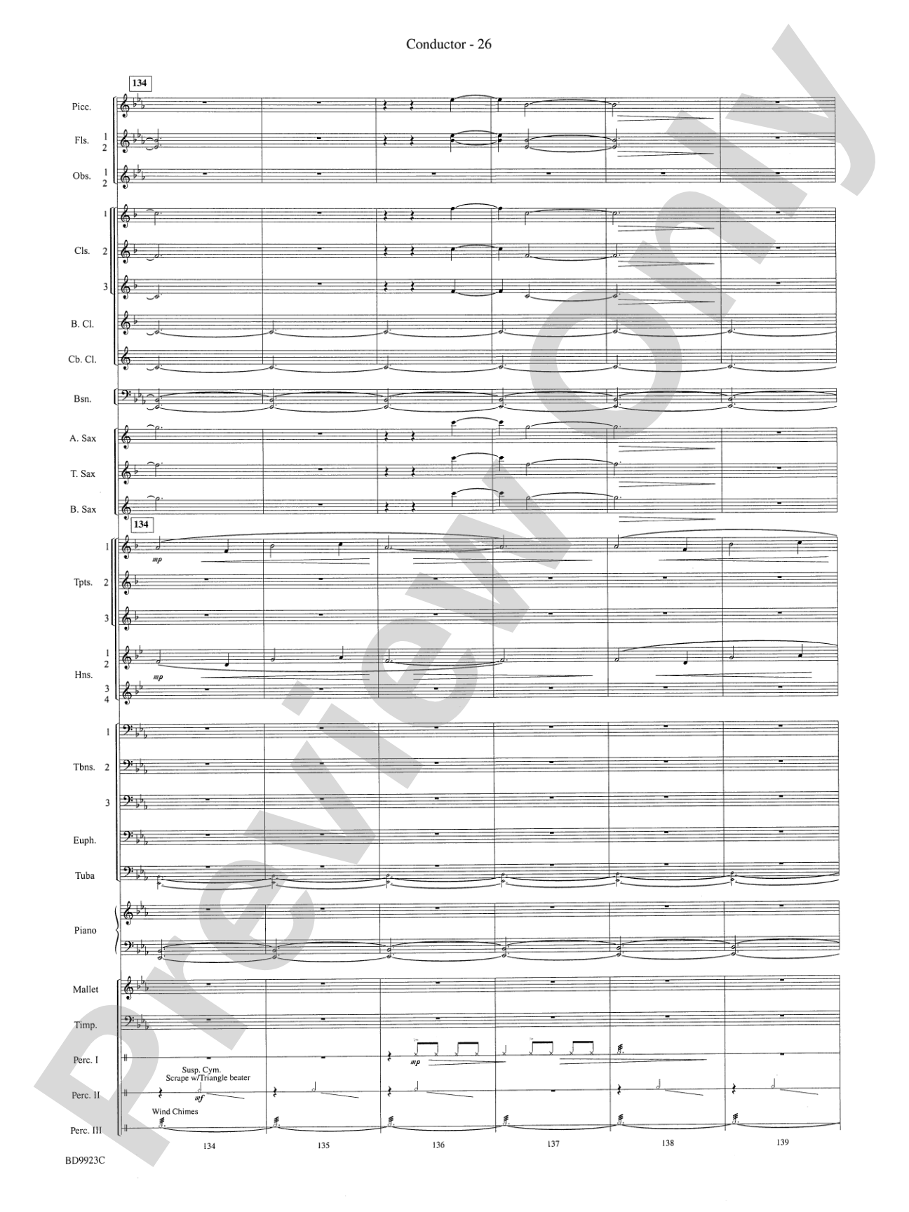 The Winds of Poseidon (from The Odyssey (Symphony No. 2)): Concert Band Conductor Score & Parts