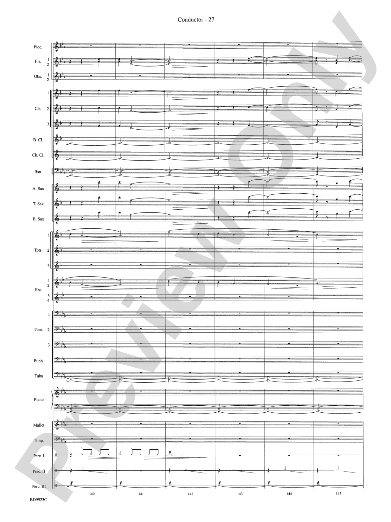 The Winds of Poseidon (from The Odyssey (Symphony No. 2)): Concert Band Conductor Score & Parts