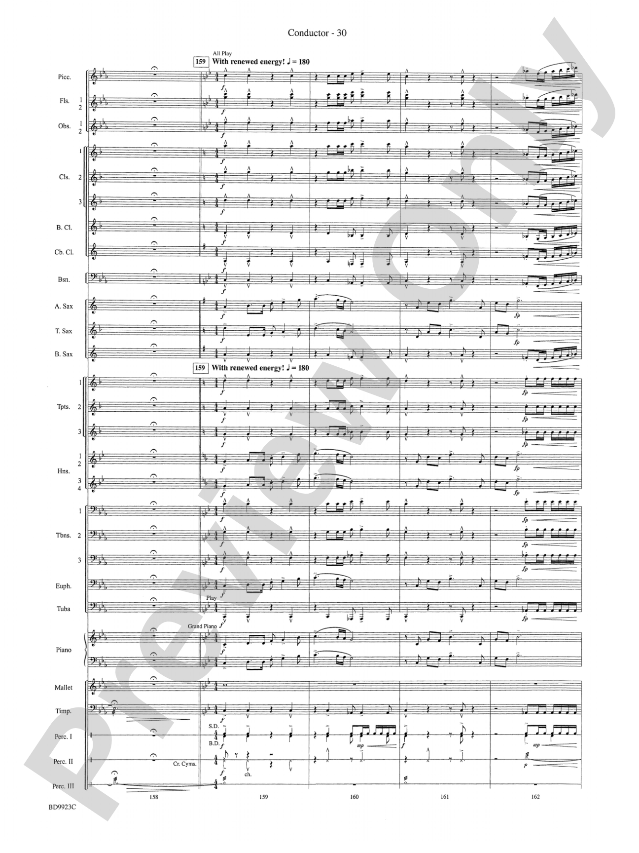 The Winds of Poseidon (from The Odyssey (Symphony No. 2)): Concert Band Conductor Score & Parts