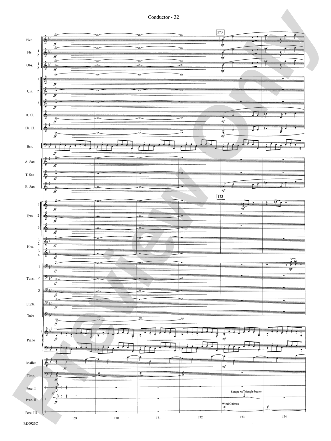 The Winds of Poseidon (from The Odyssey (Symphony No. 2)): Concert Band Conductor Score & Parts