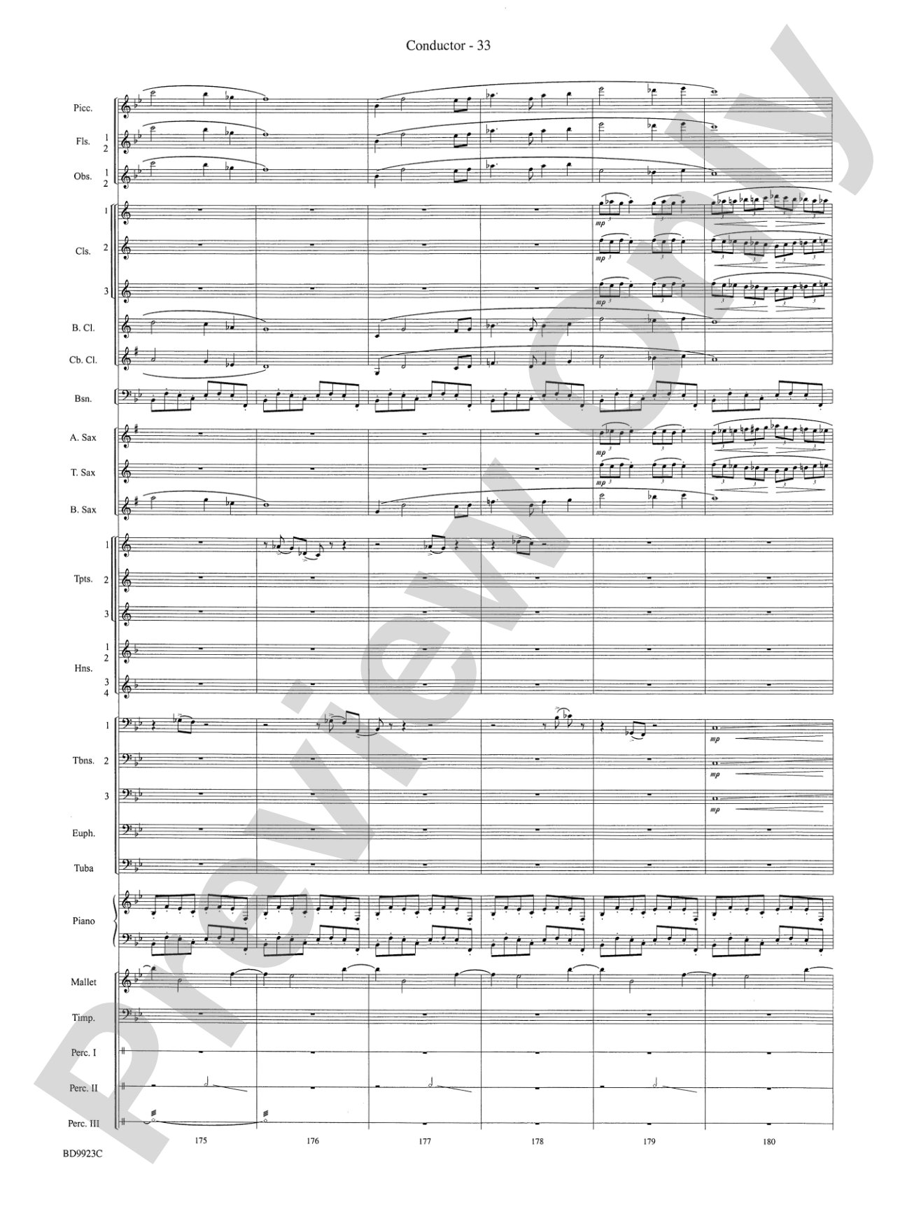 The Winds of Poseidon (from The Odyssey (Symphony No. 2)): Concert Band Conductor Score & Parts