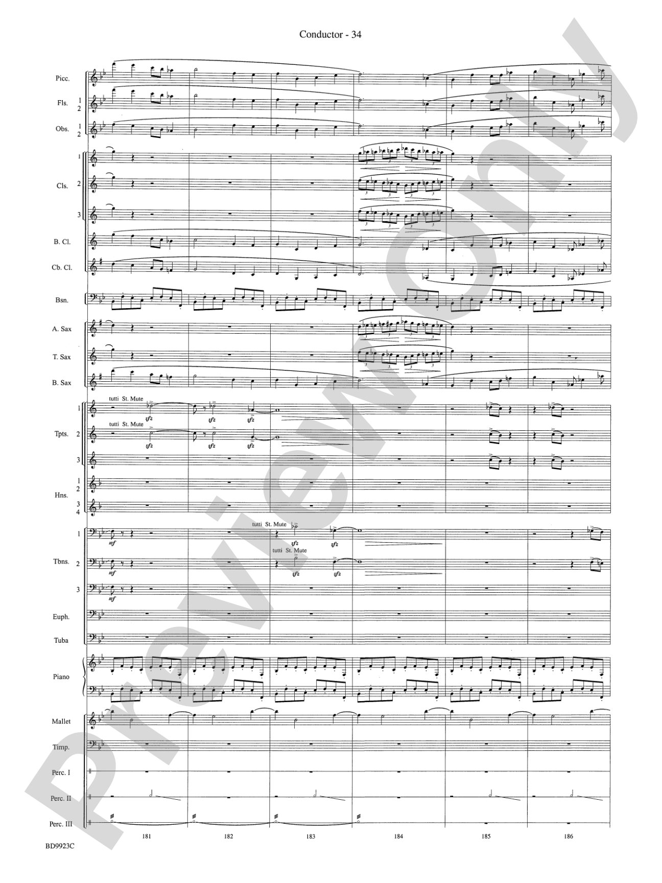 The Winds of Poseidon (from The Odyssey (Symphony No. 2)): Concert Band Conductor Score & Parts