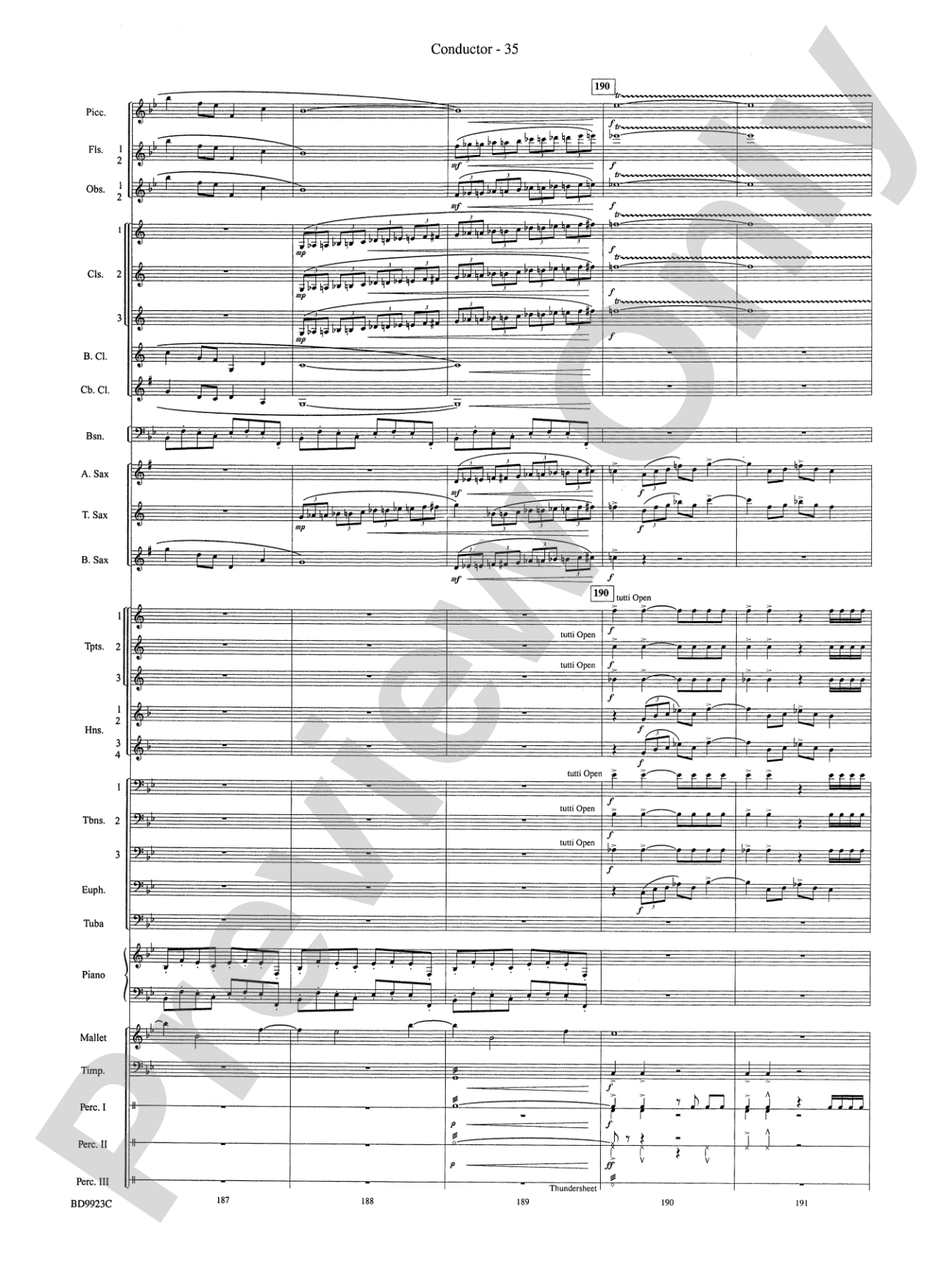 The Winds of Poseidon (from The Odyssey (Symphony No. 2)): Concert Band Conductor Score & Parts