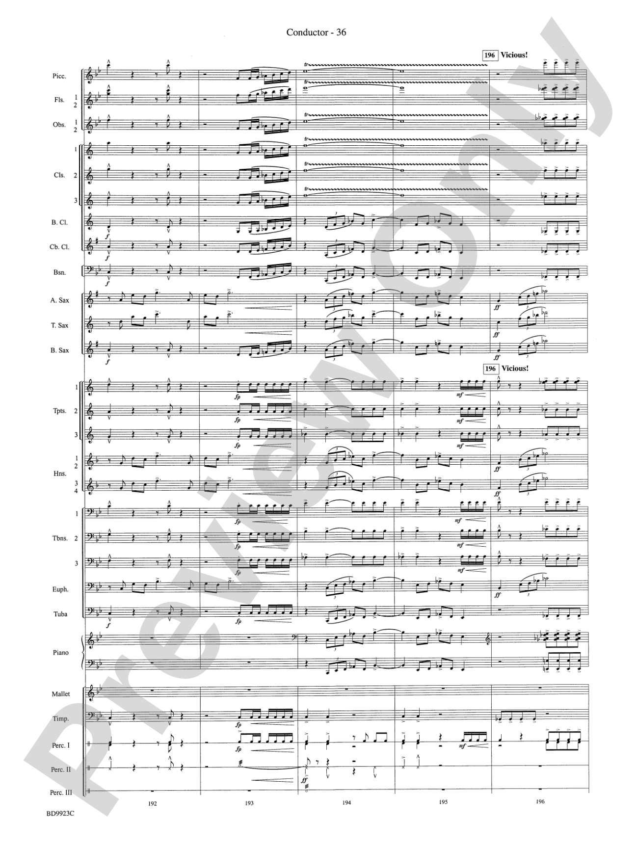 The Winds of Poseidon (from The Odyssey (Symphony No. 2)): Concert Band Conductor Score & Parts