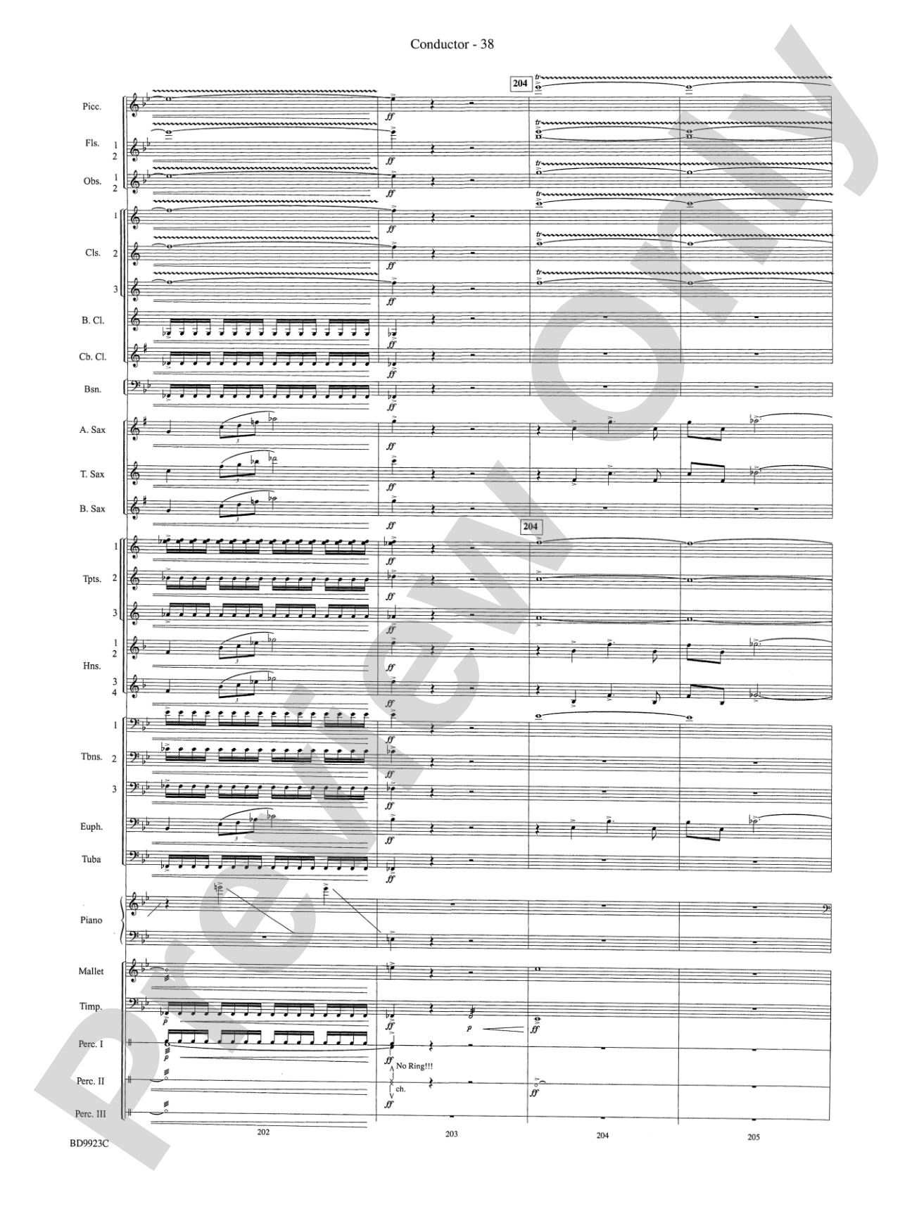 The Winds of Poseidon (from The Odyssey (Symphony No. 2)): Concert Band Conductor Score & Parts