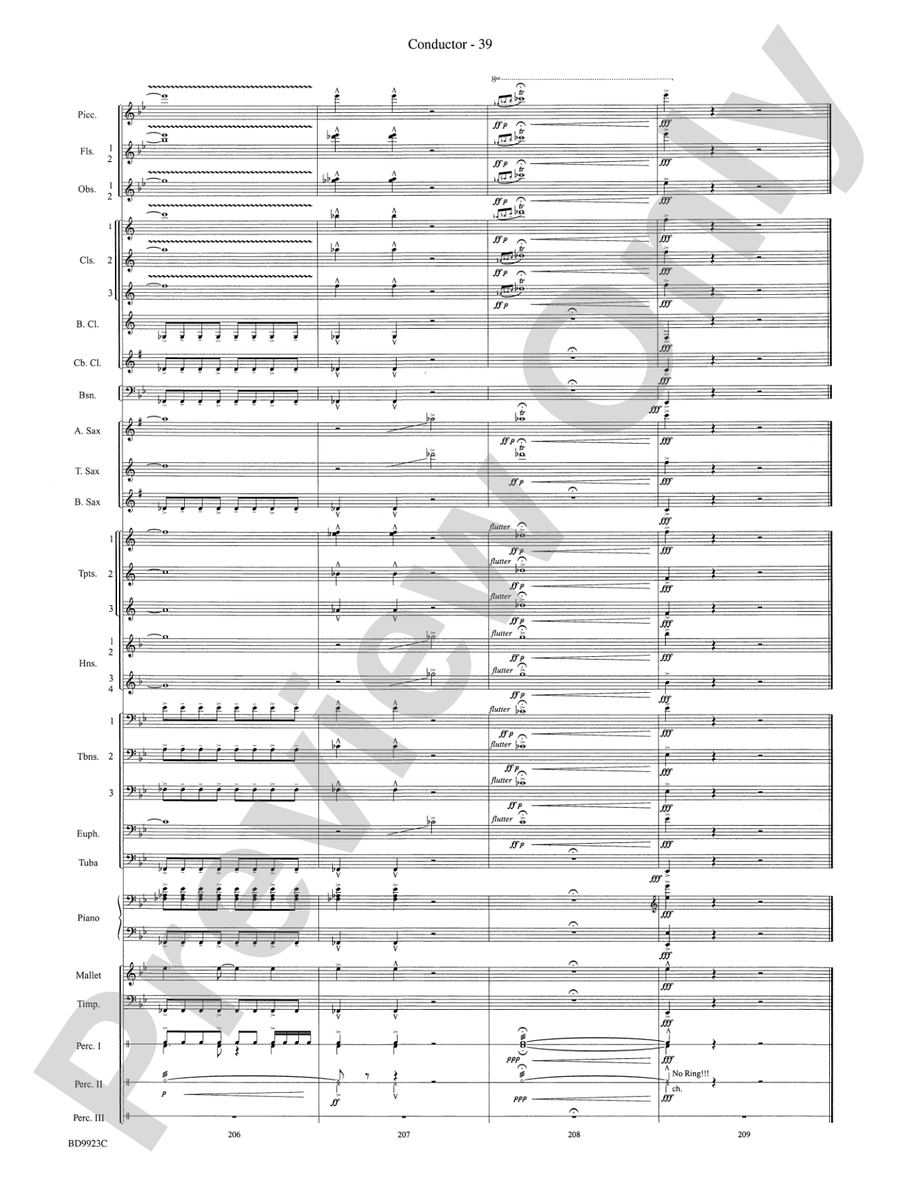 The Winds of Poseidon (from The Odyssey (Symphony No. 2)): Concert Band Conductor Score & Parts