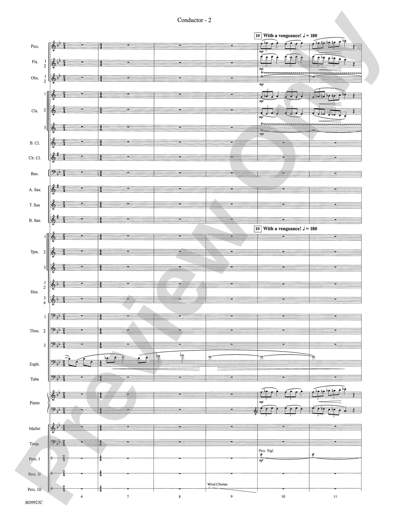 The Winds of Poseidon (from The Odyssey (Symphony No. 2)): Concert Band Conductor Score & Parts