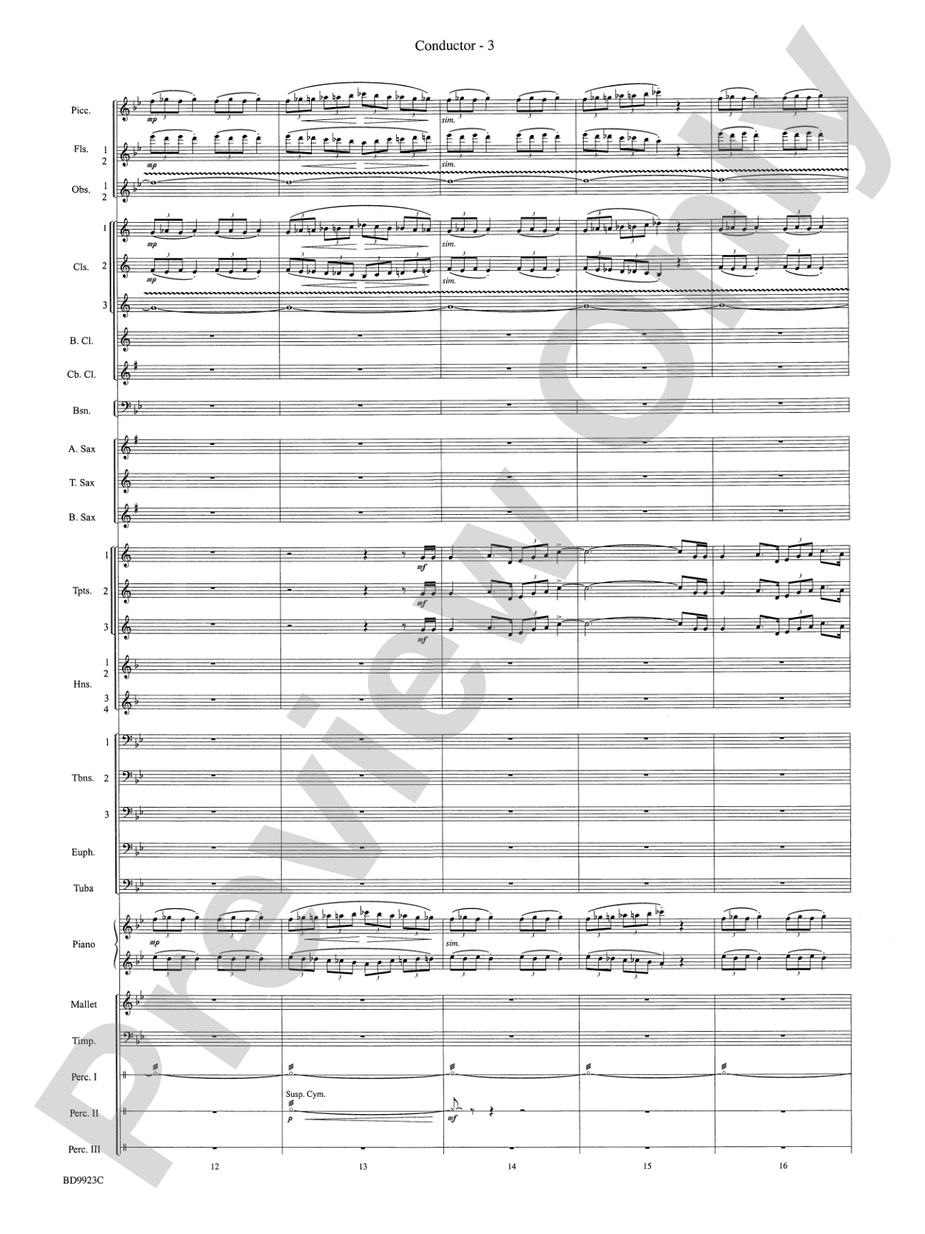 The Winds of Poseidon (from The Odyssey (Symphony No. 2)): Concert Band Conductor Score & Parts