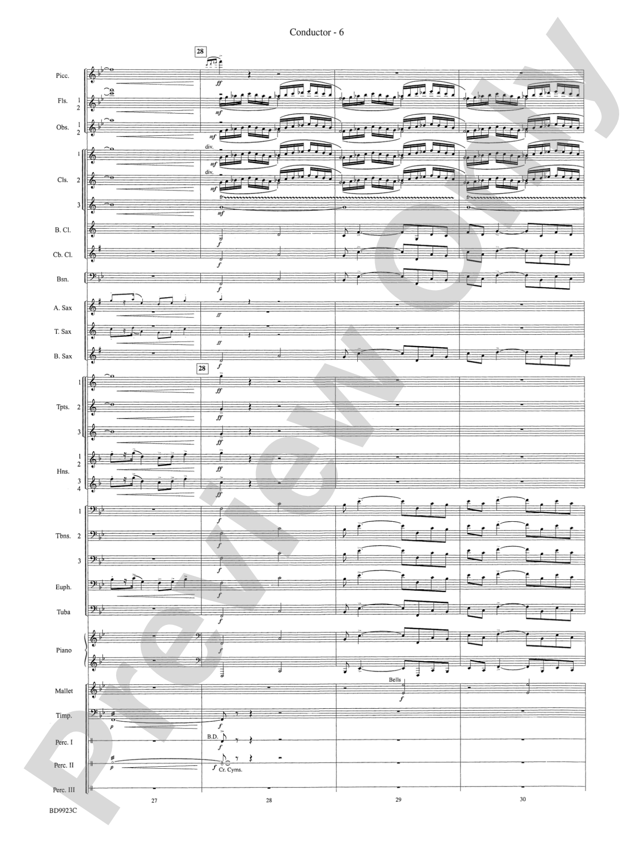 The Winds of Poseidon (from The Odyssey (Symphony No. 2)): Concert Band Conductor Score & Parts