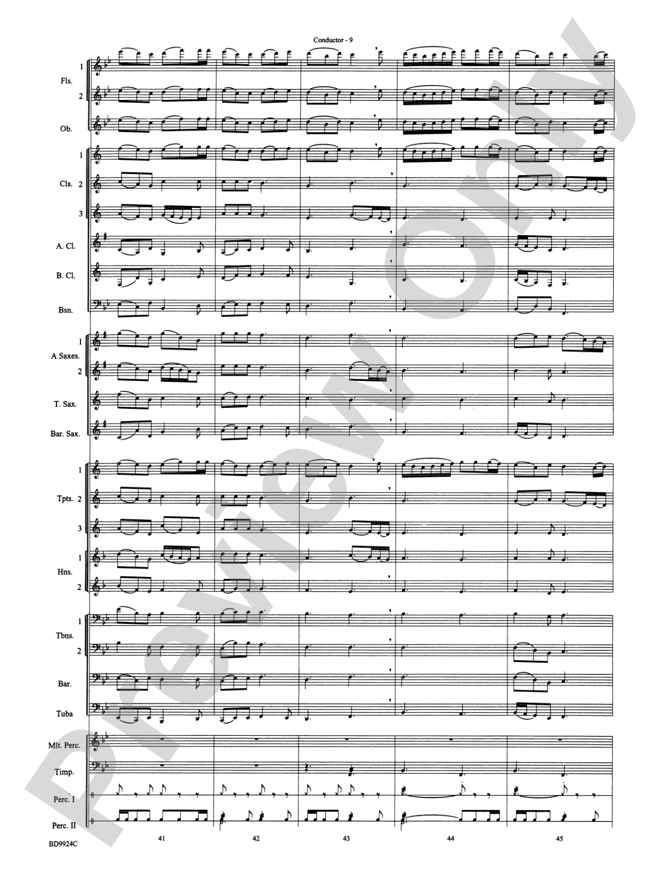 A Vaughan Williams Christmas: Concert Band Conductor Score & Parts