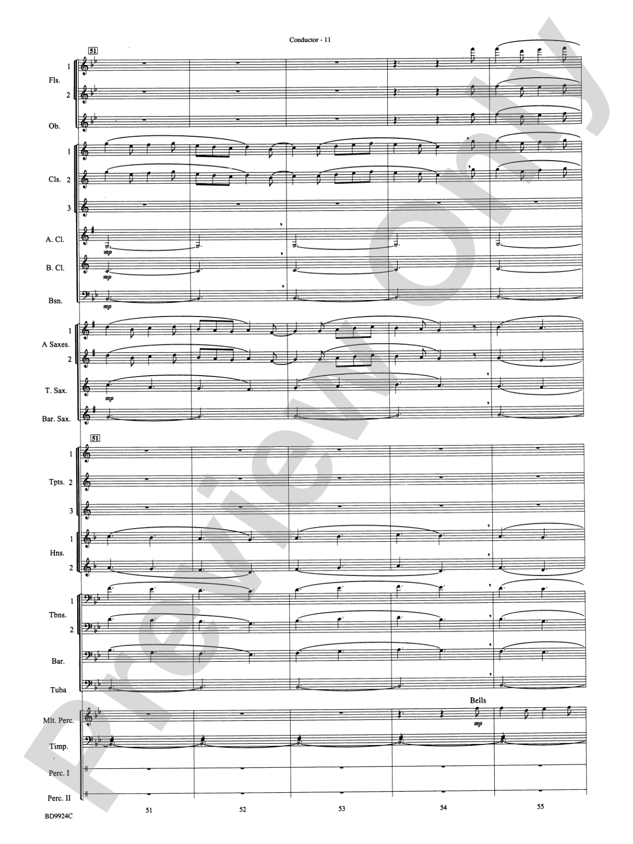 A Vaughan Williams Christmas: Concert Band Conductor Score & Parts