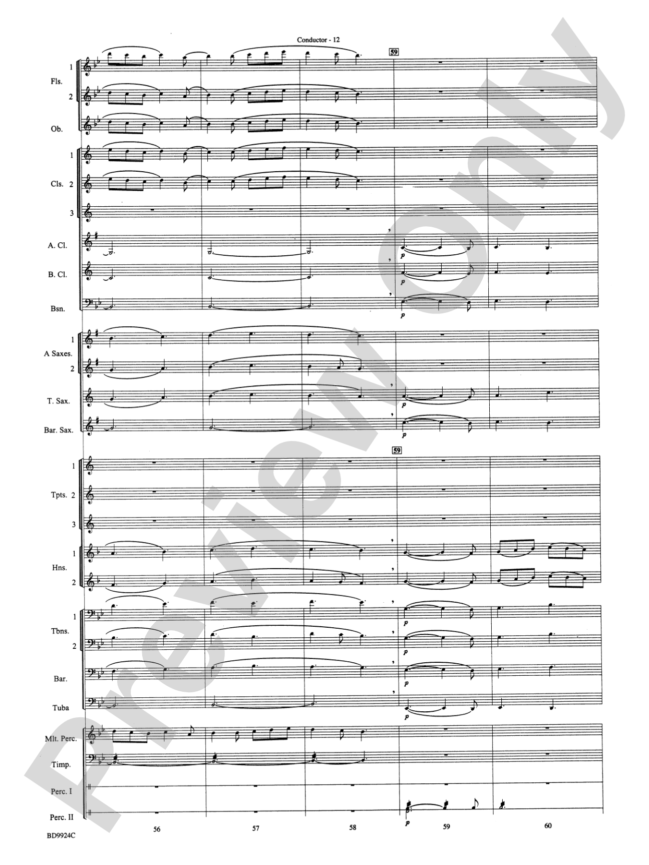 A Vaughan Williams Christmas: Concert Band Conductor Score & Parts