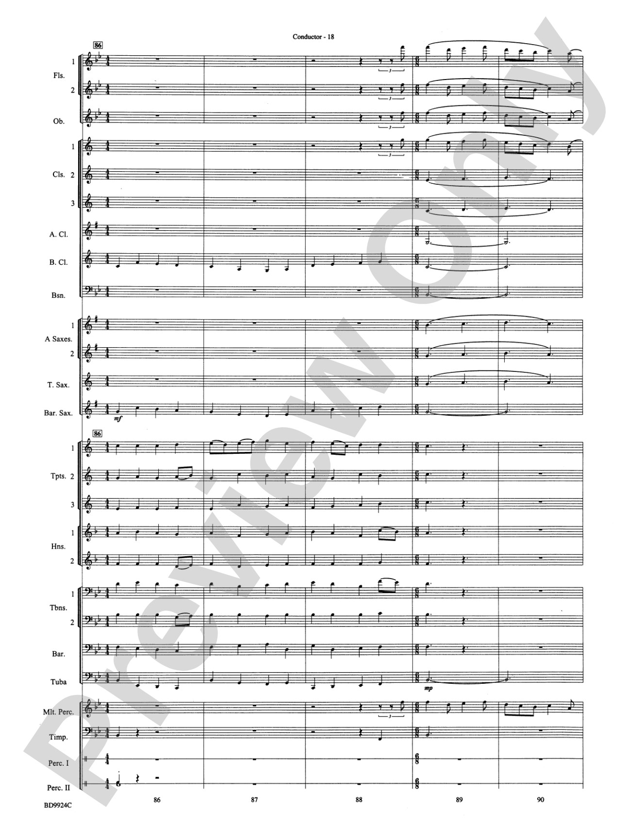 A Vaughan Williams Christmas: Concert Band Conductor Score & Parts