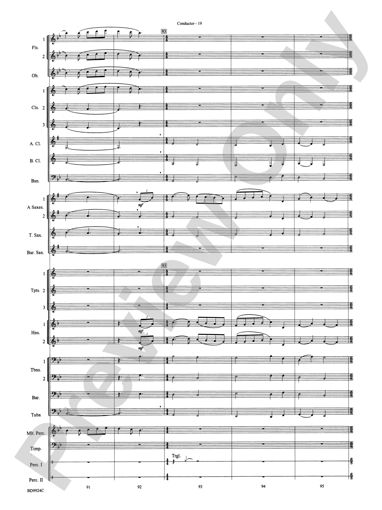 A Vaughan Williams Christmas: Concert Band Conductor Score & Parts