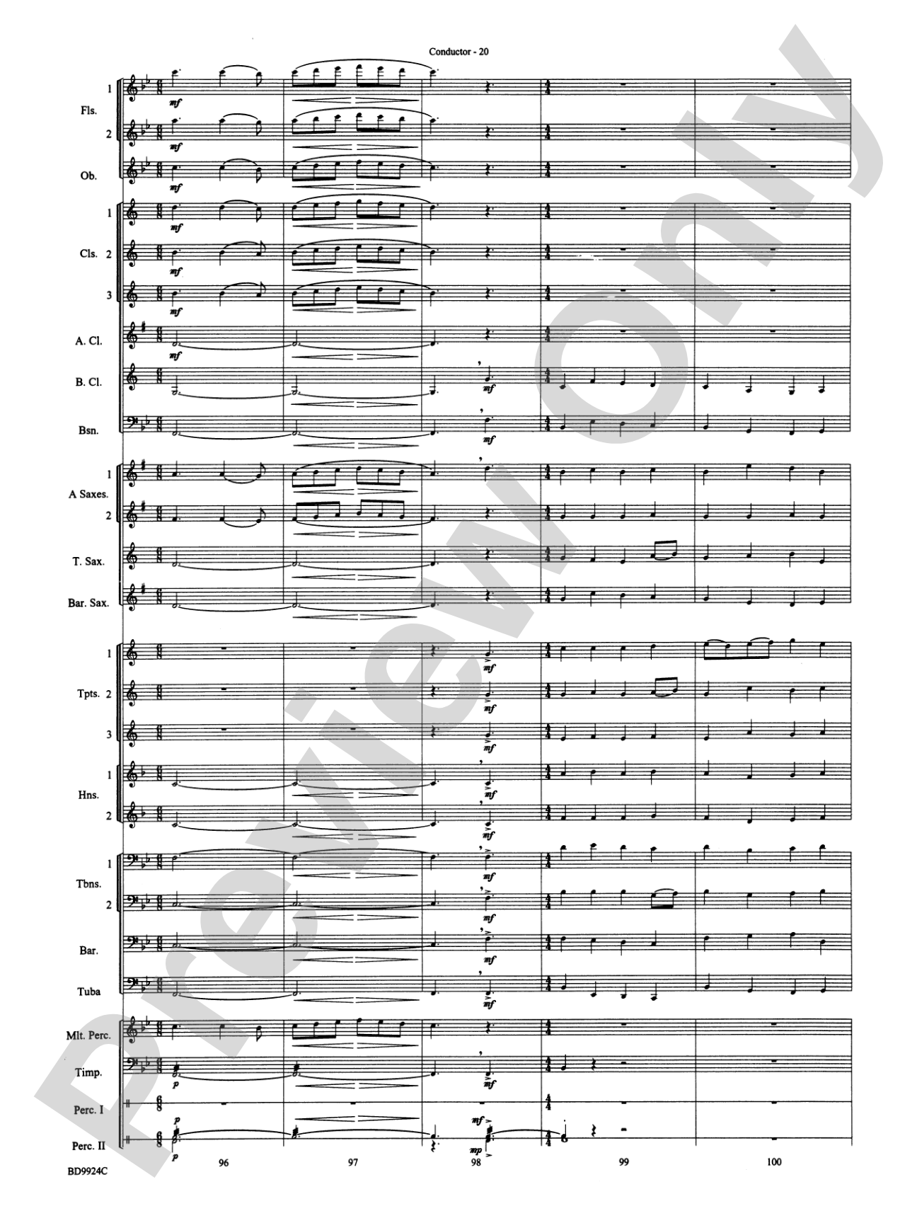 A Vaughan Williams Christmas: Concert Band Conductor Score & Parts