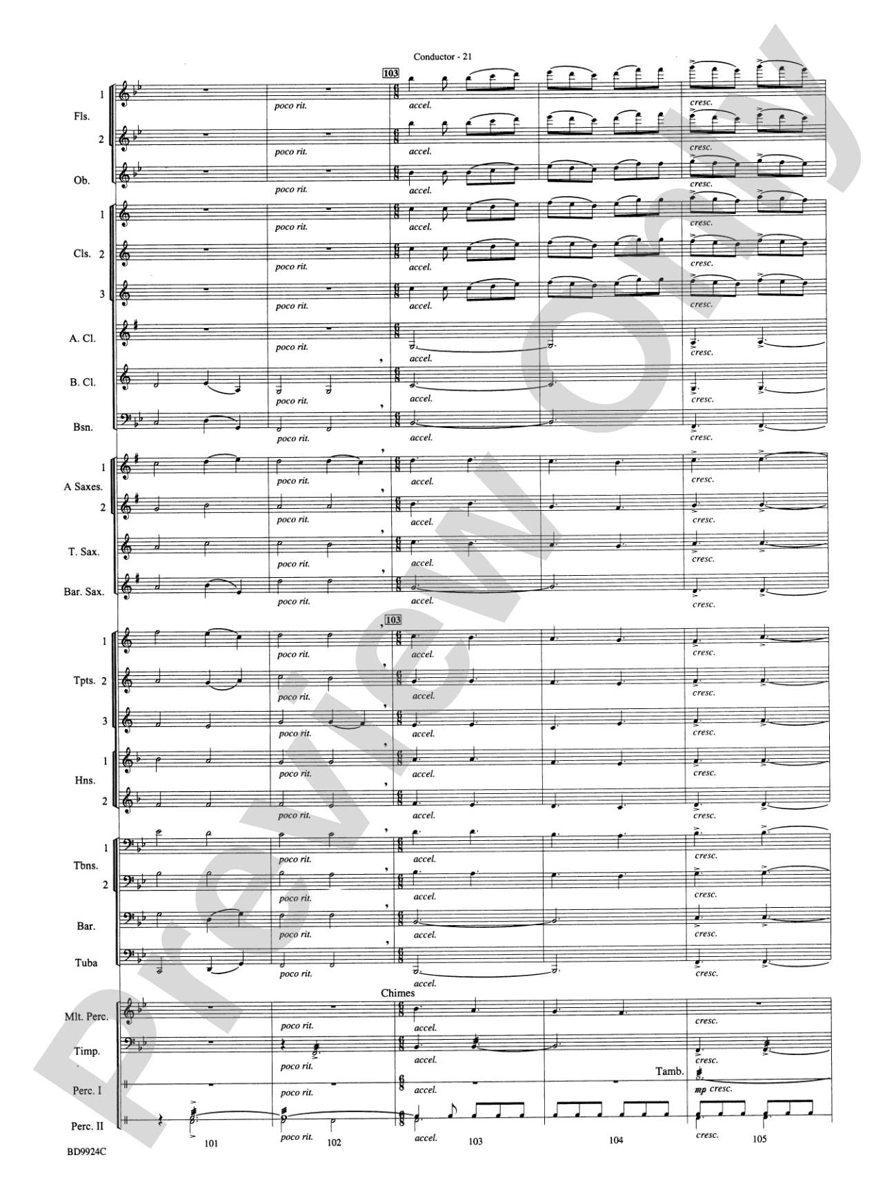 A Vaughan Williams Christmas: Concert Band Conductor Score & Parts