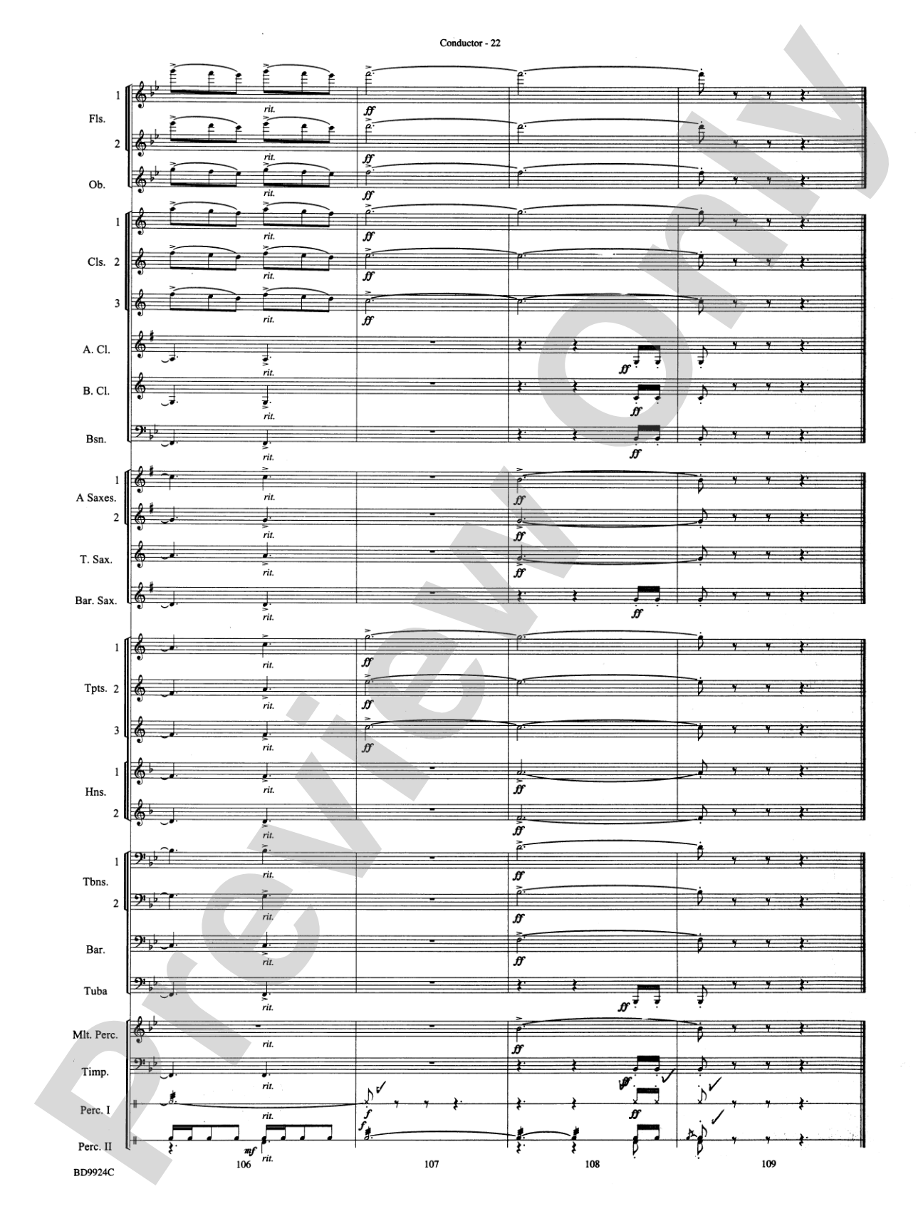A Vaughan Williams Christmas: Concert Band Conductor Score & Parts