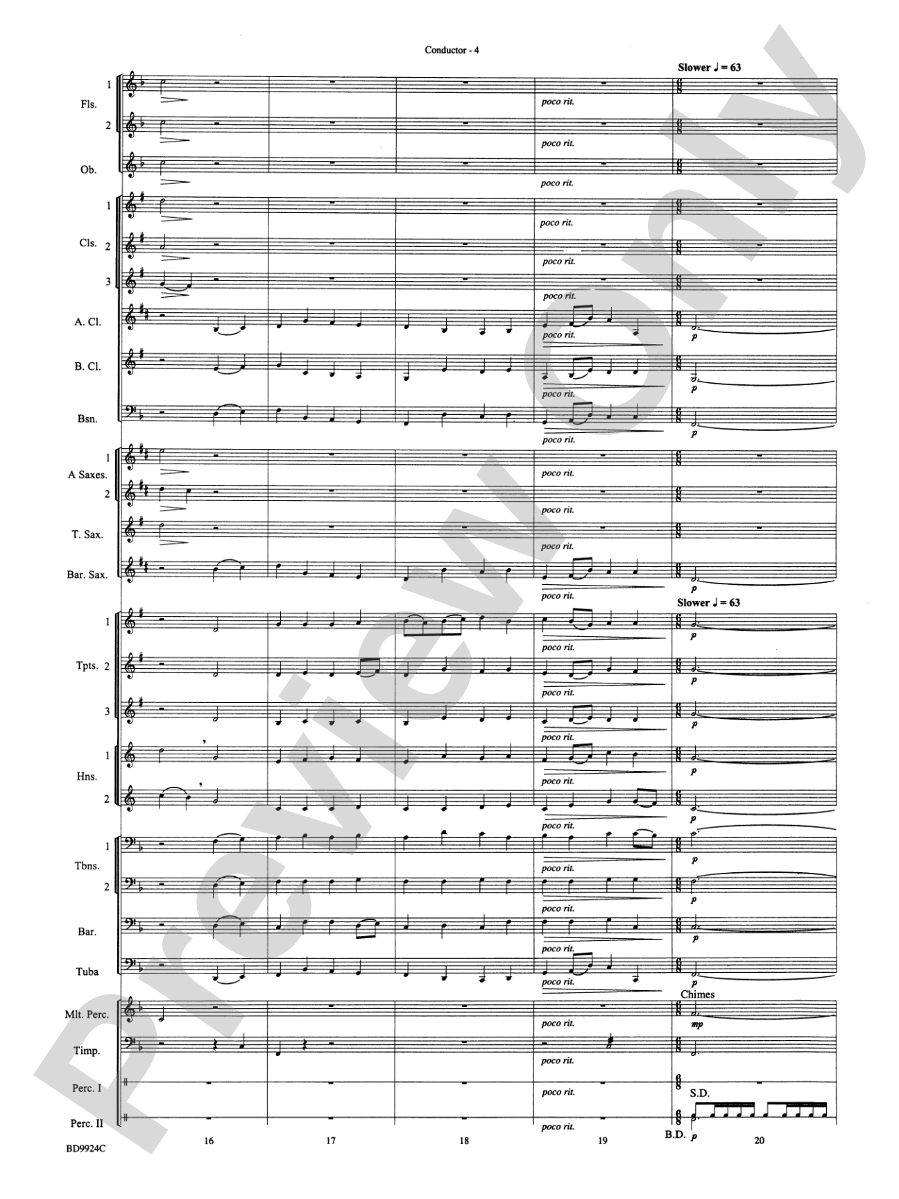 A Vaughan Williams Christmas: Concert Band Conductor Score & Parts