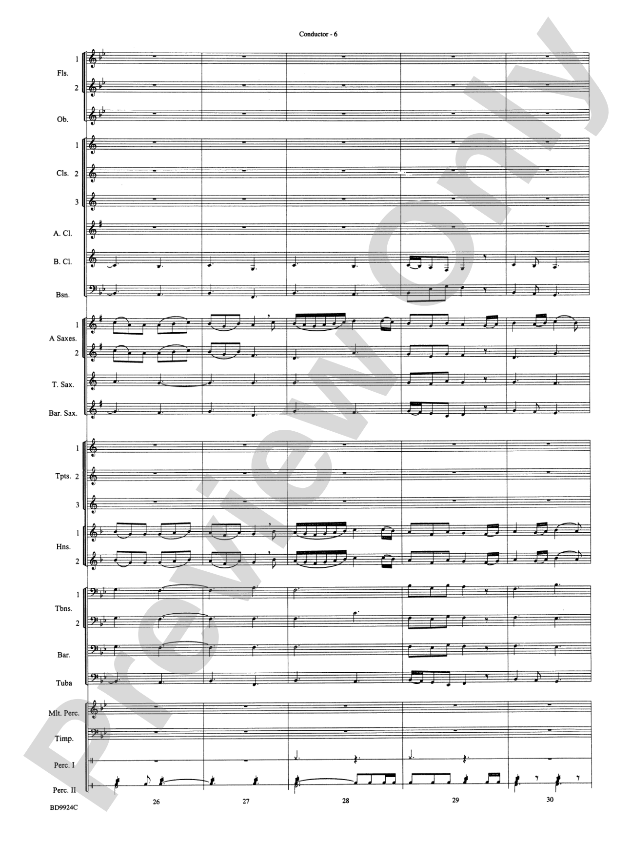 A Vaughan Williams Christmas: Concert Band Conductor Score & Parts
