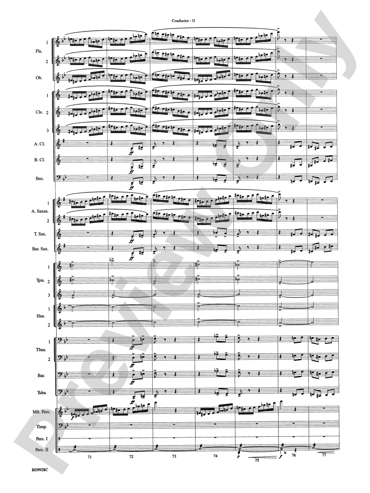 Patapan: Concert Band Conductor Score & Parts