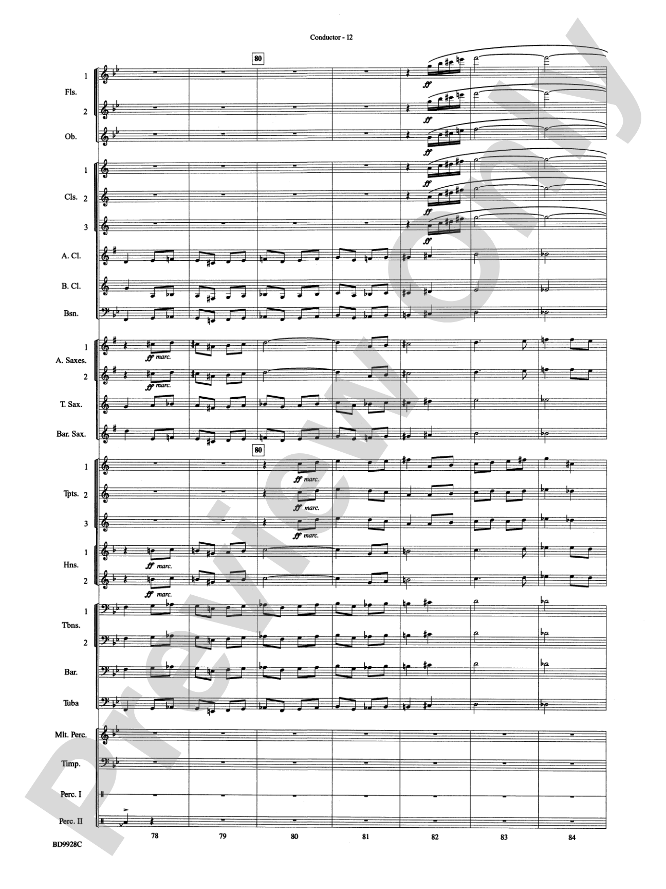 Patapan: Concert Band Conductor Score & Parts