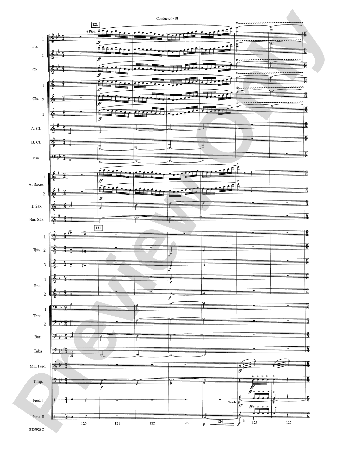Patapan: Concert Band Conductor Score & Parts