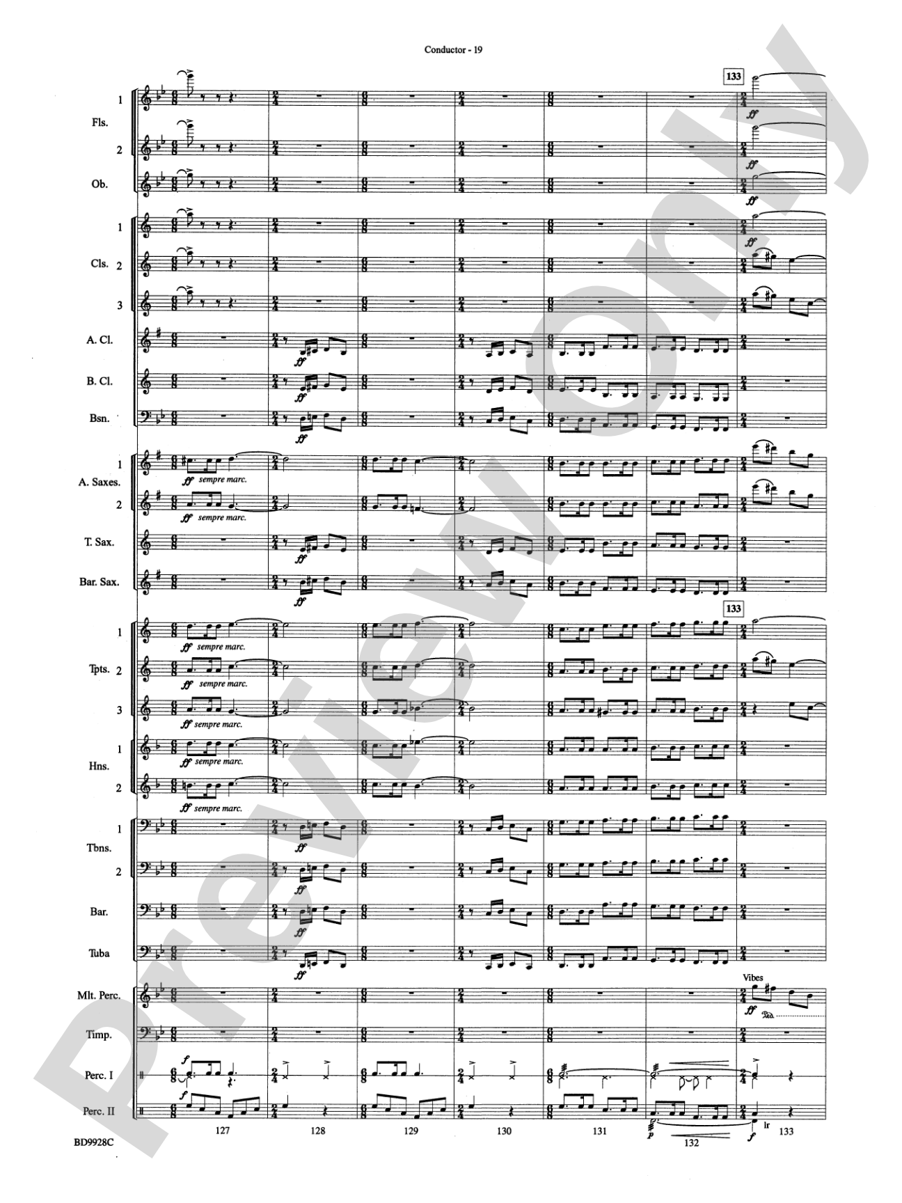 Patapan: Concert Band Conductor Score & Parts