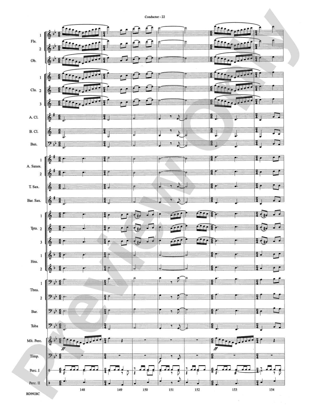 Patapan: Concert Band Conductor Score & Parts
