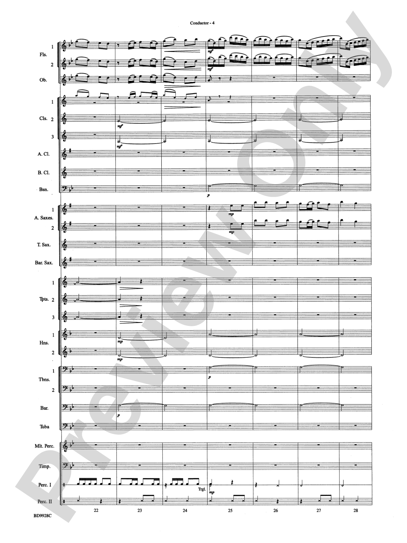Patapan: Concert Band Conductor Score & Parts