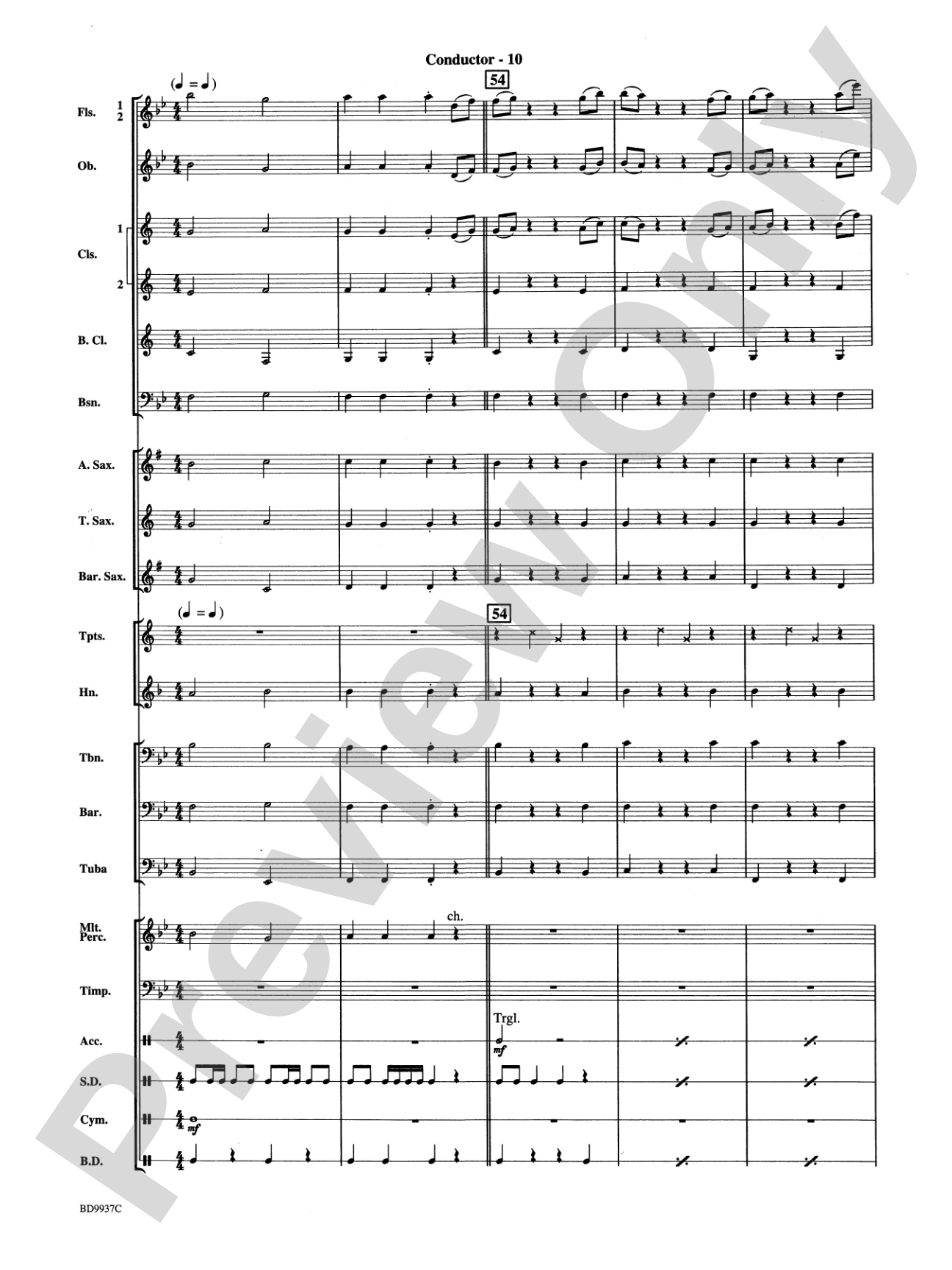 Mouthpiece Mania: Concert Band Conductor Score & Parts