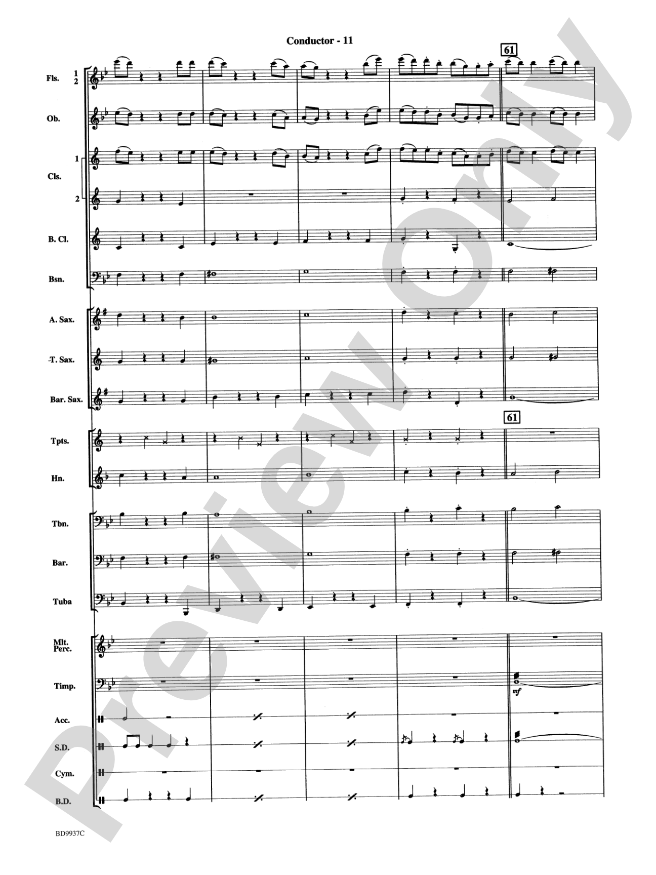 Mouthpiece Mania: Concert Band Conductor Score & Parts