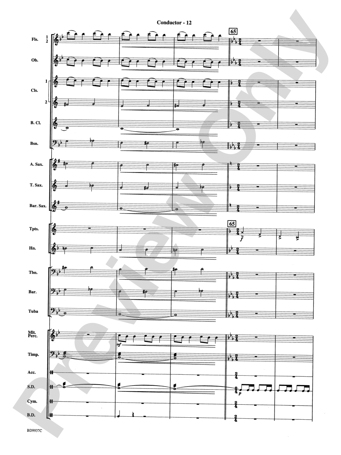 Mouthpiece Mania: Concert Band Conductor Score & Parts