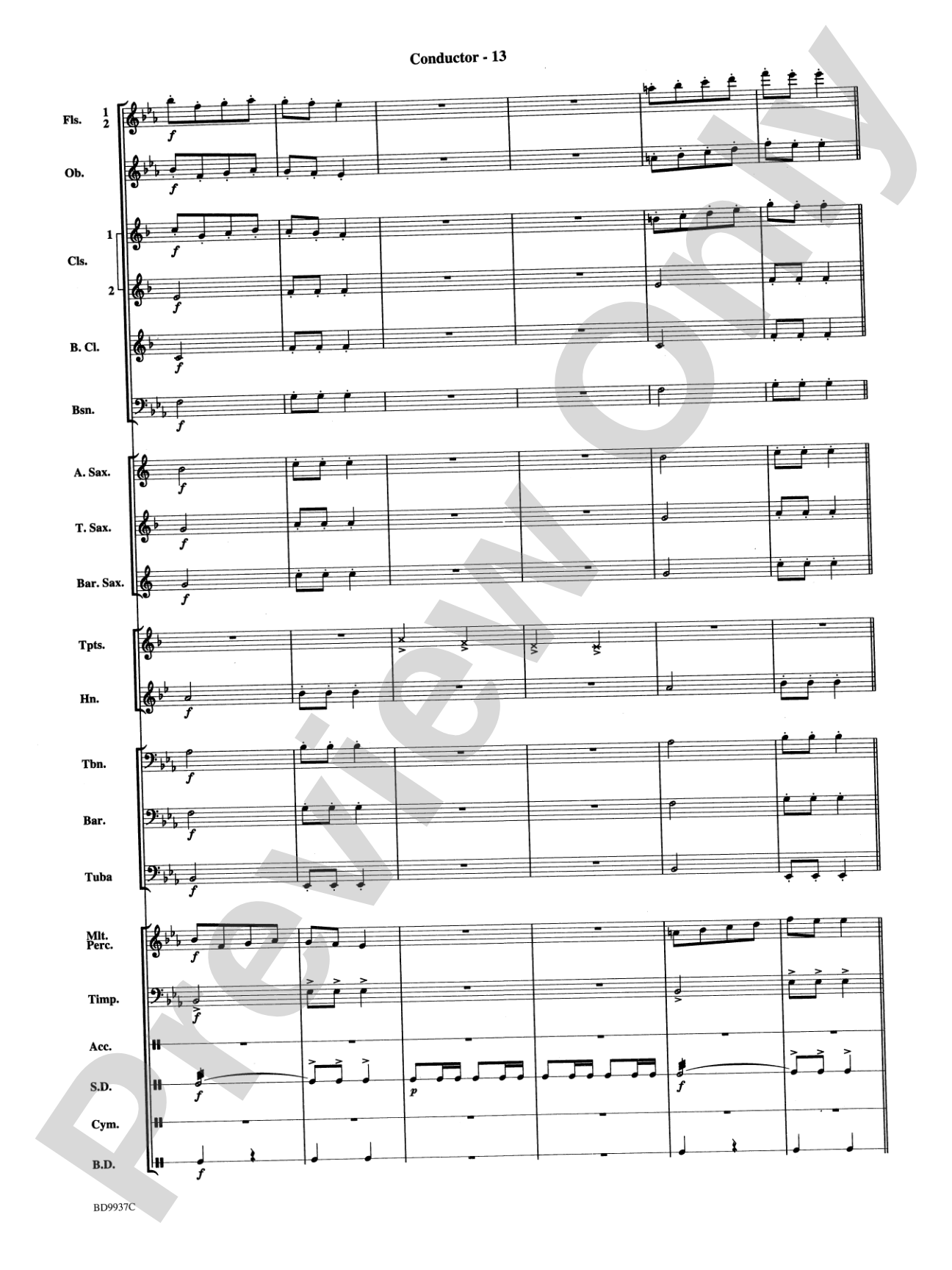 Mouthpiece Mania: Concert Band Conductor Score & Parts