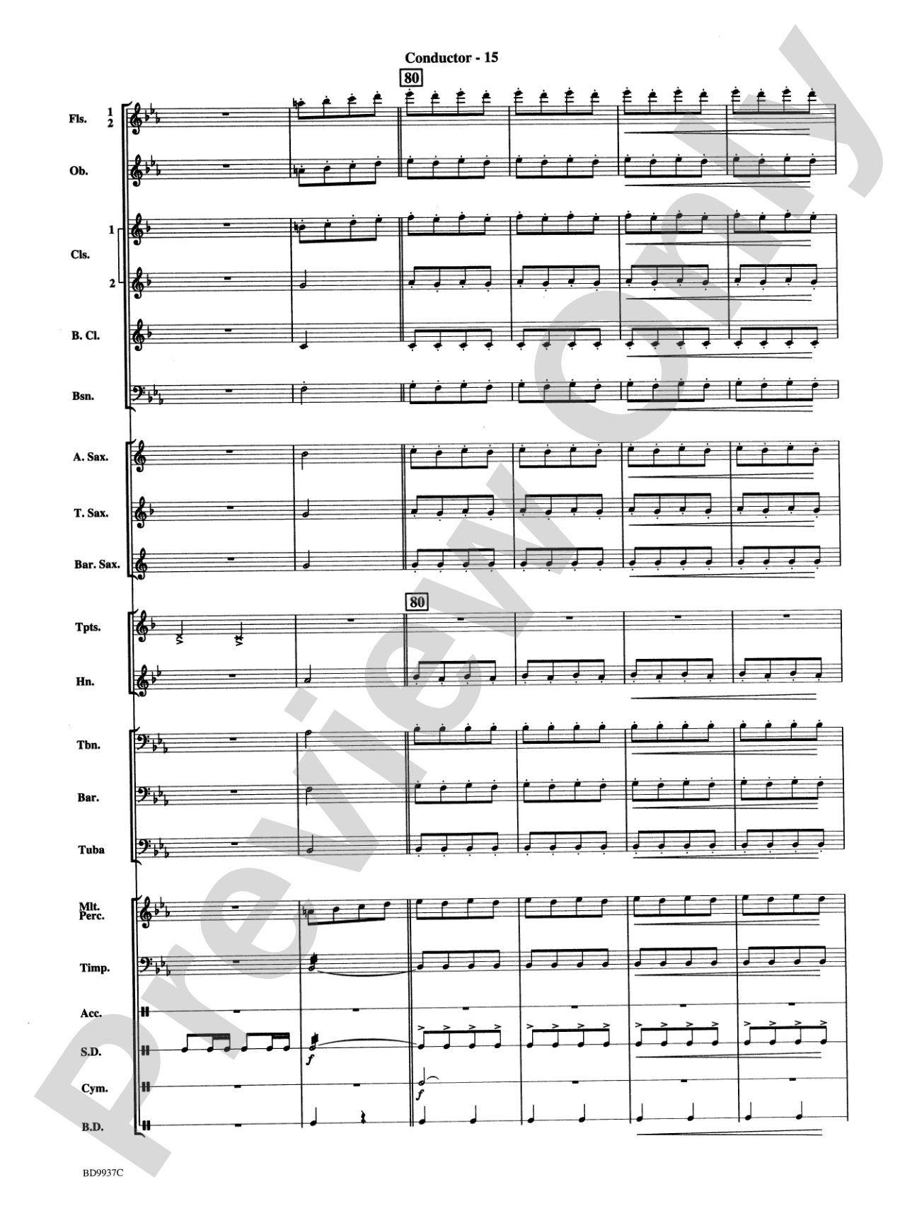Mouthpiece Mania: Concert Band Conductor Score & Parts