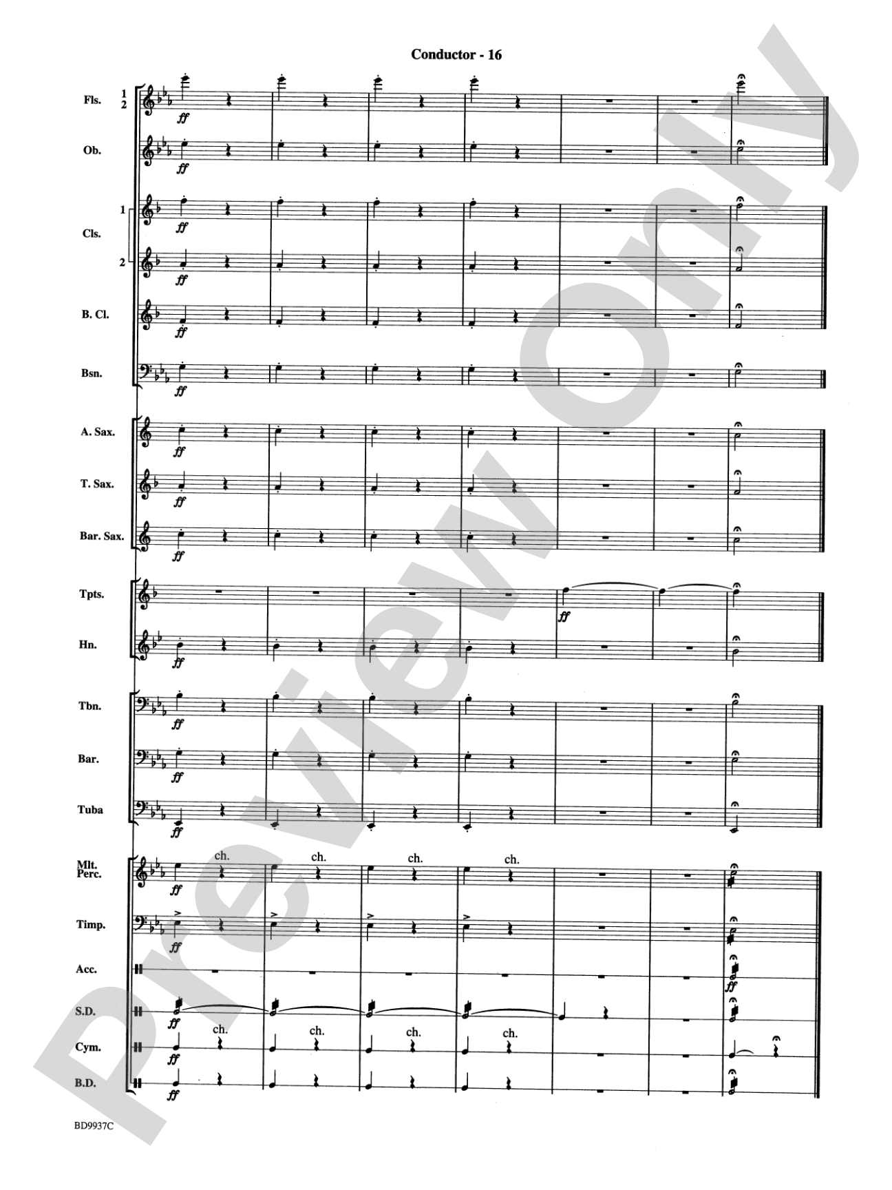 Mouthpiece Mania: Concert Band Conductor Score & Parts