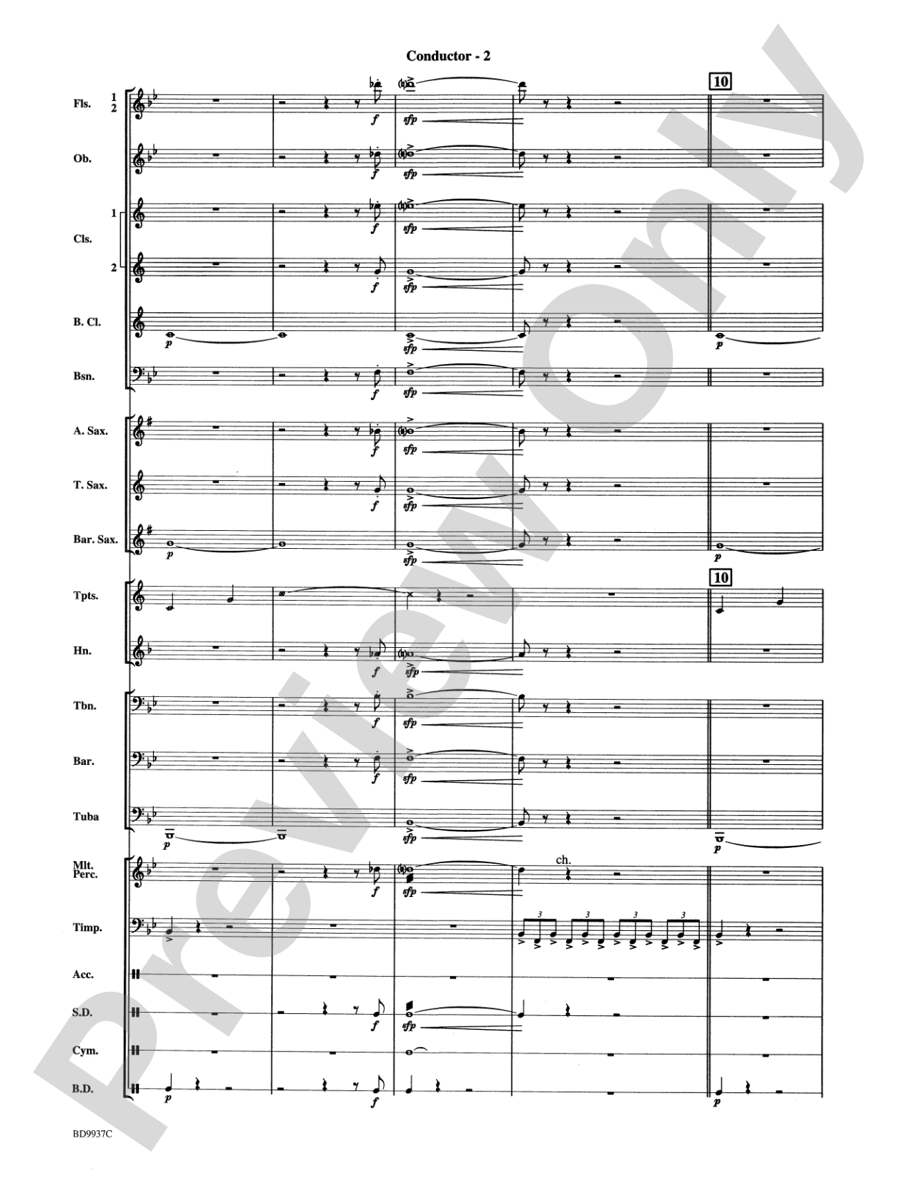 Mouthpiece Mania: Concert Band Conductor Score & Parts