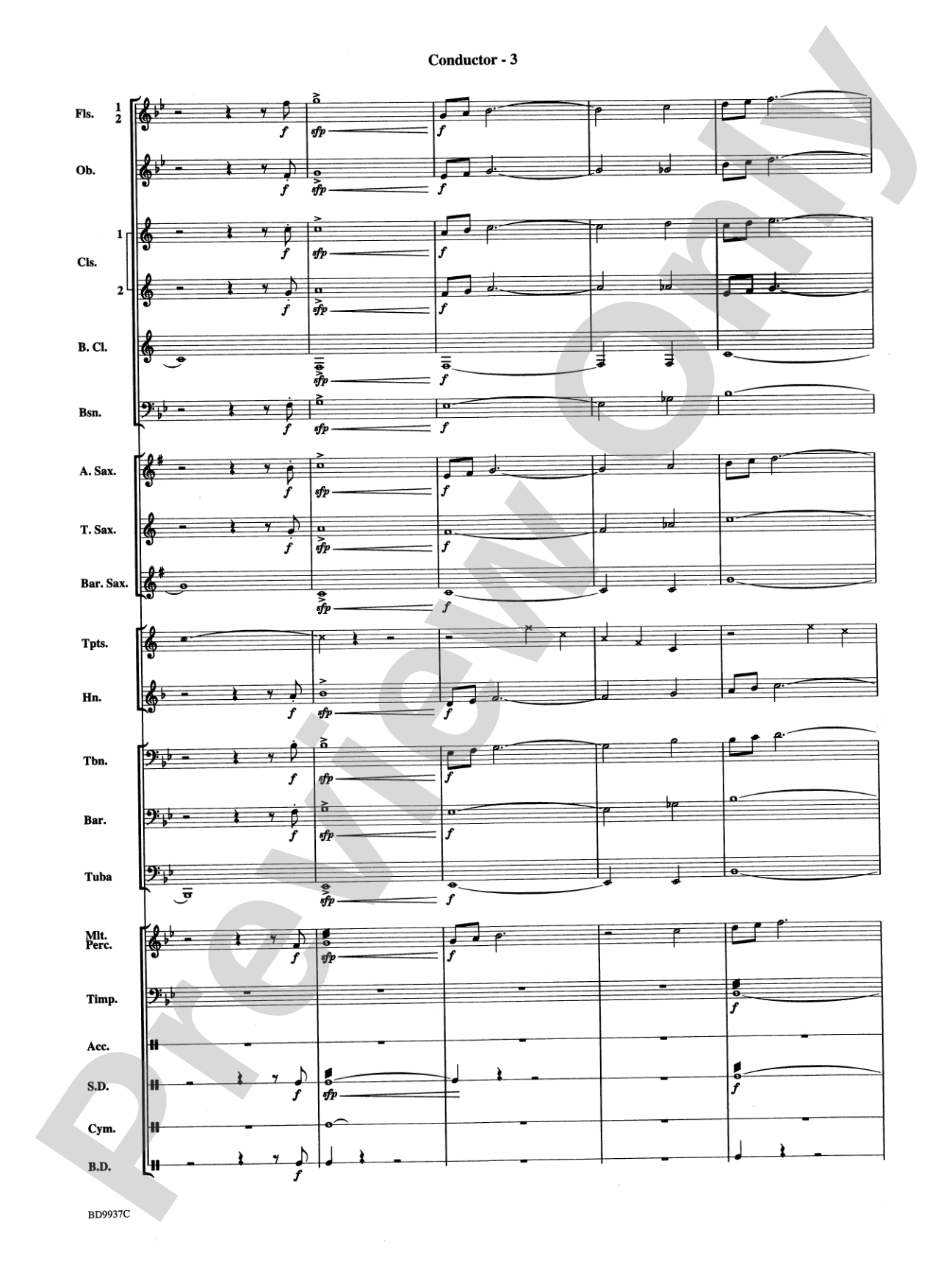 Mouthpiece Mania: Concert Band Conductor Score & Parts