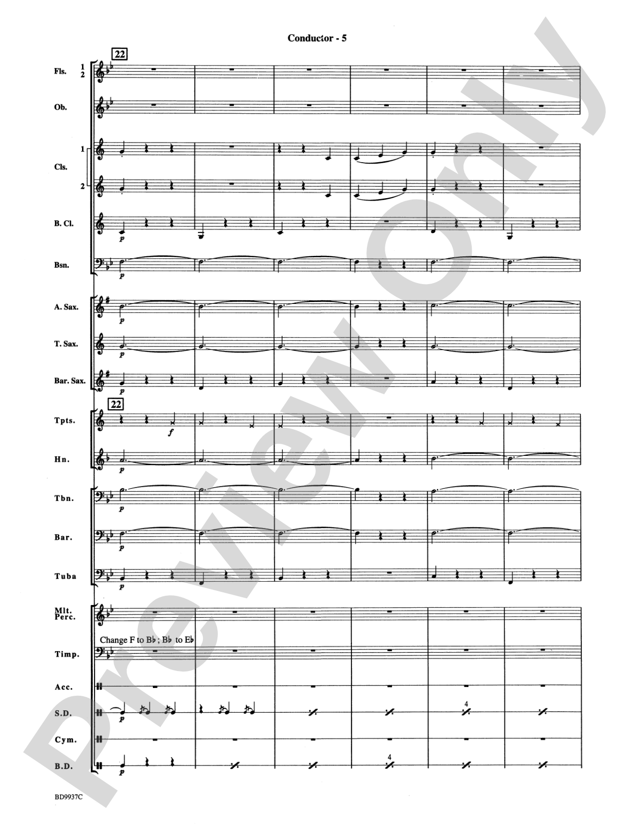 Mouthpiece Mania: Concert Band Conductor Score & Parts