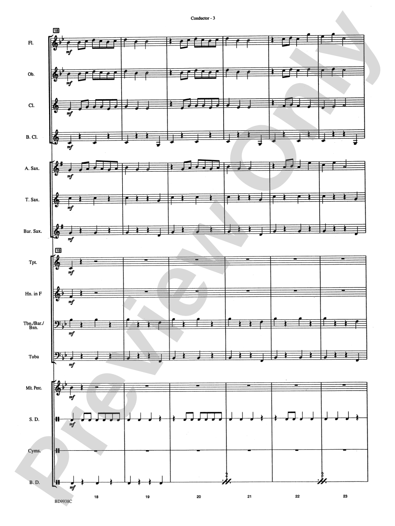 Overture 1812: Concert Band Conductor Score & Parts