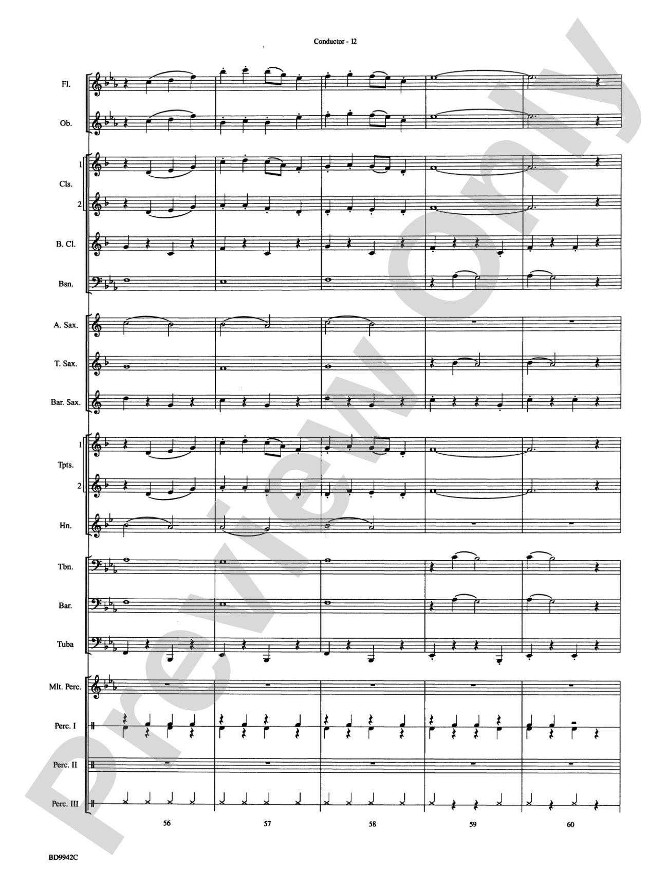 Sleigh Ride: Concert Band Conductor Score & Parts