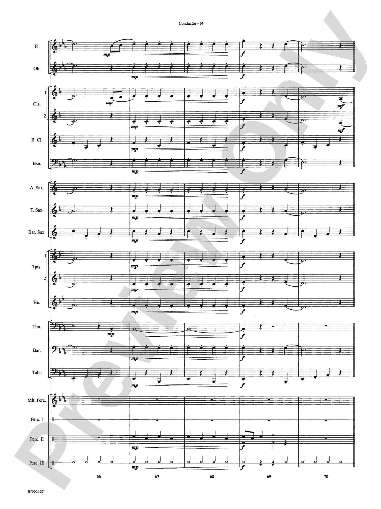 Sleigh Ride: Concert Band Conductor Score & Parts